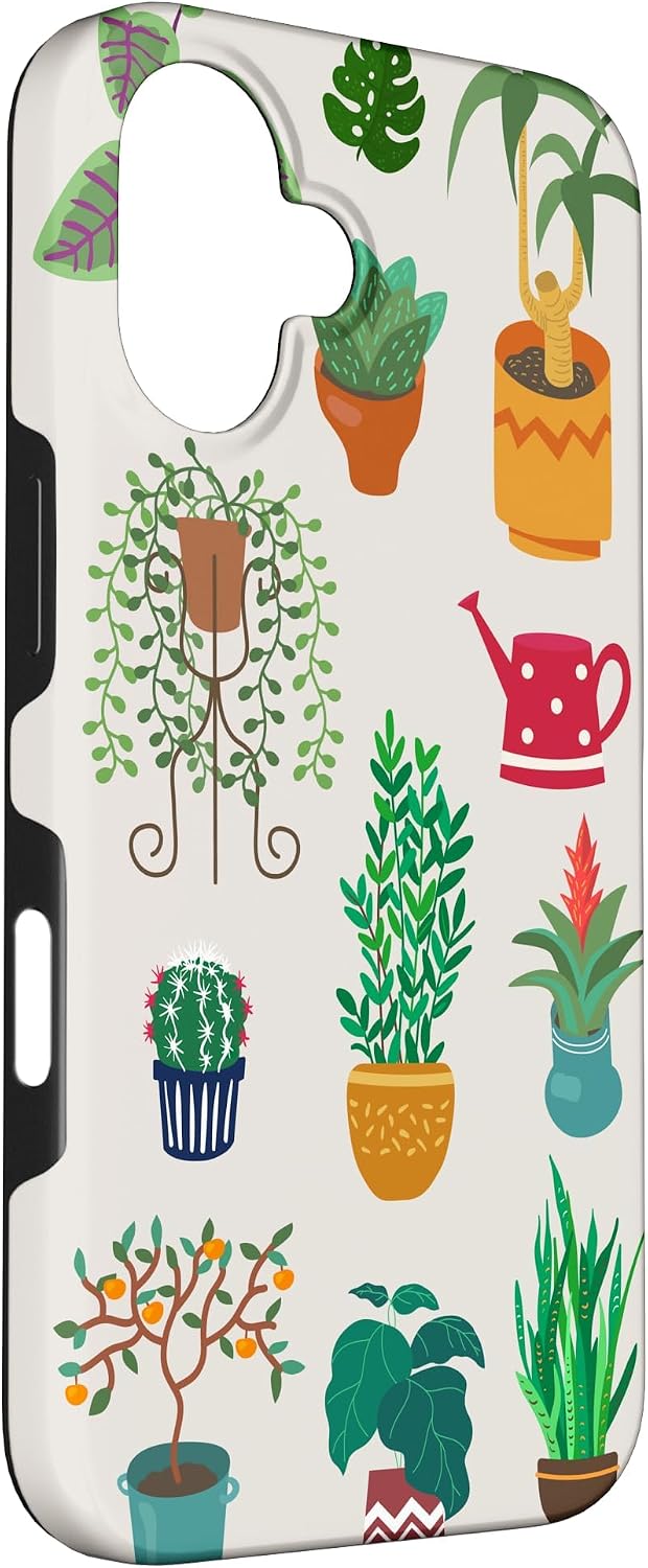 Indoor and Outdoor Plant Illustrations | Boho Nature Art Case for iPhone 16