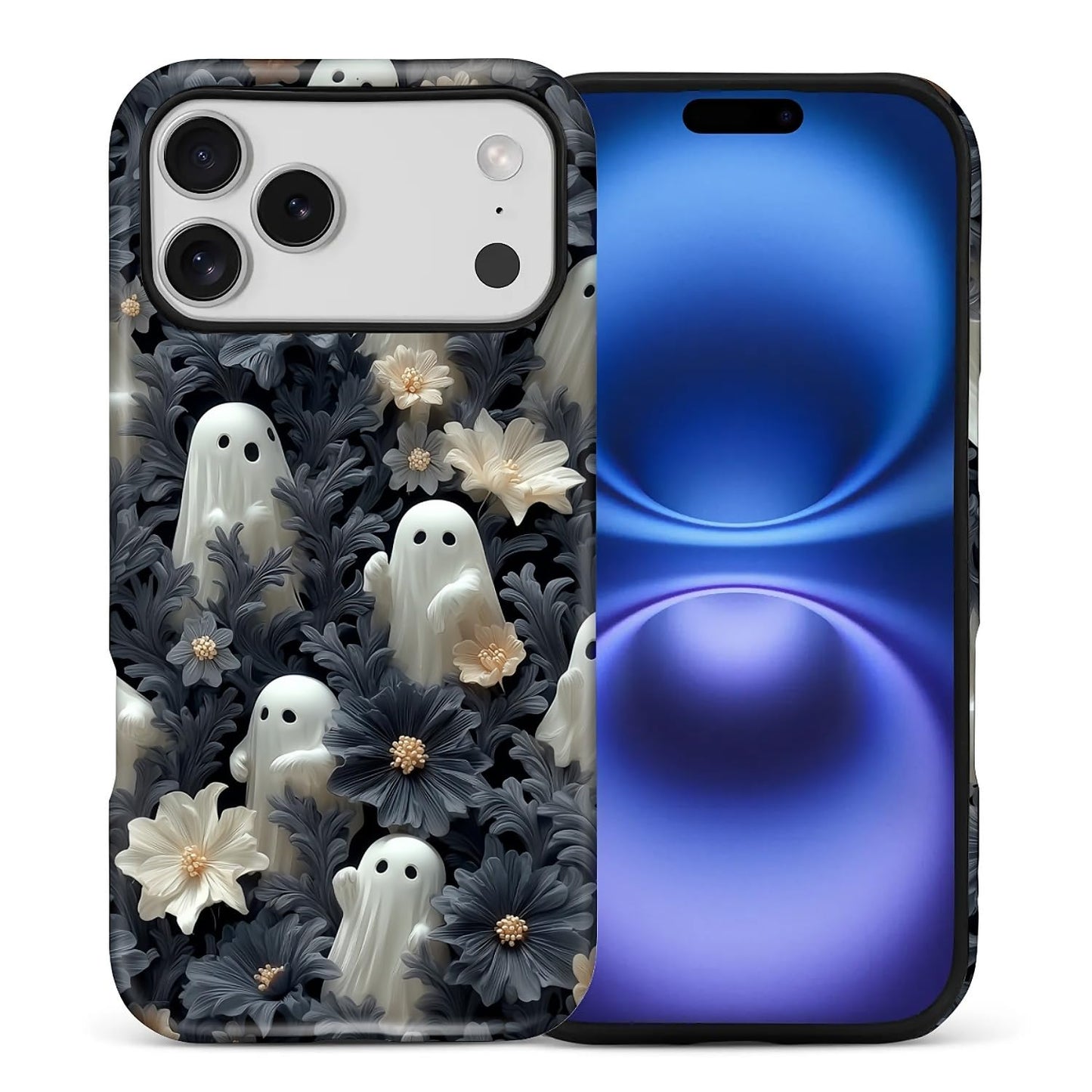 Case for iPhone 17,Drop Protection Hybrid 2-Layer Hard Phone Cover-Vintage Christmas Stamps Collage