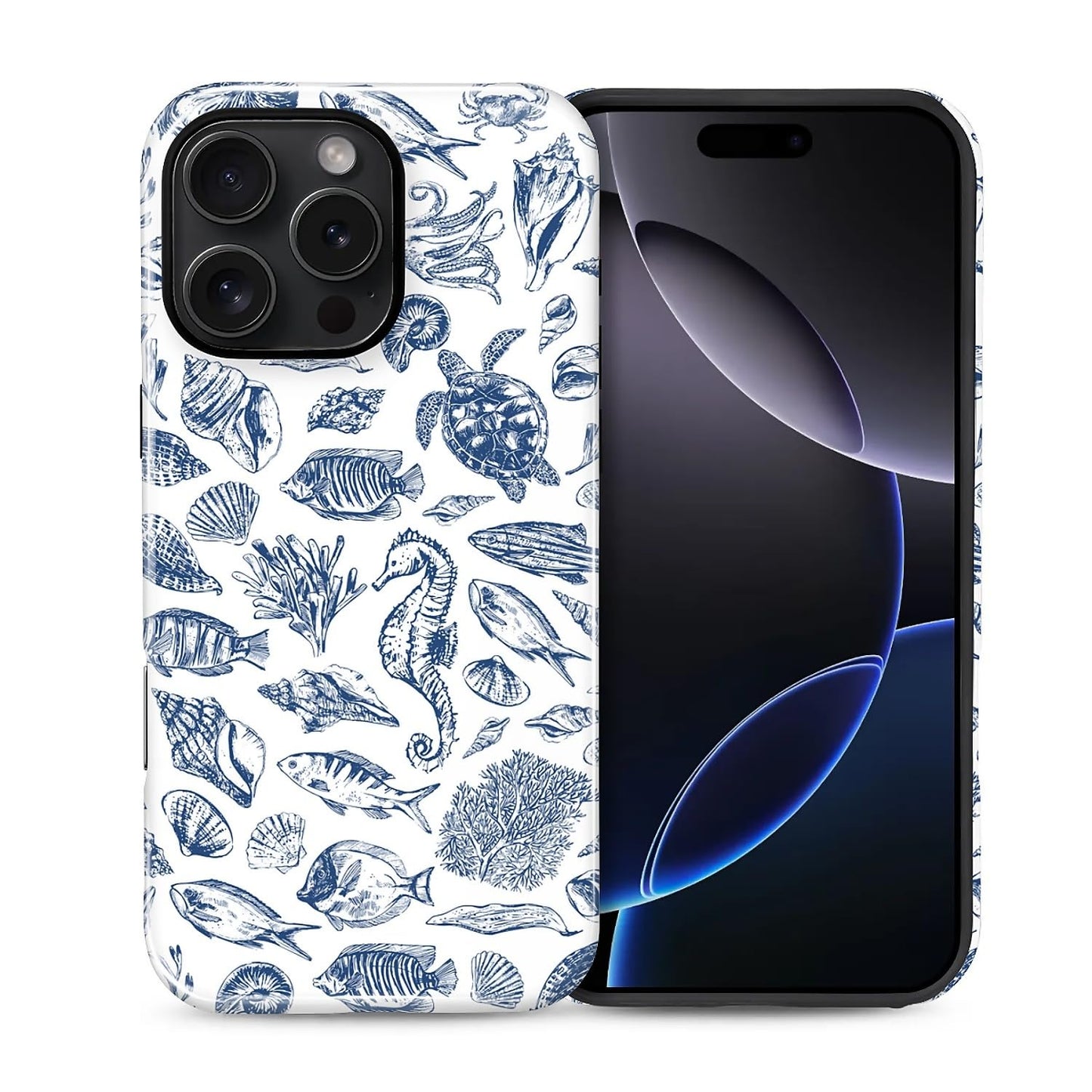 Case for iPhone 15, Shockproof Hybrid Protective Phone Case, Dual-Layer Drop Protection Anti-Scratch, Cozy Cats