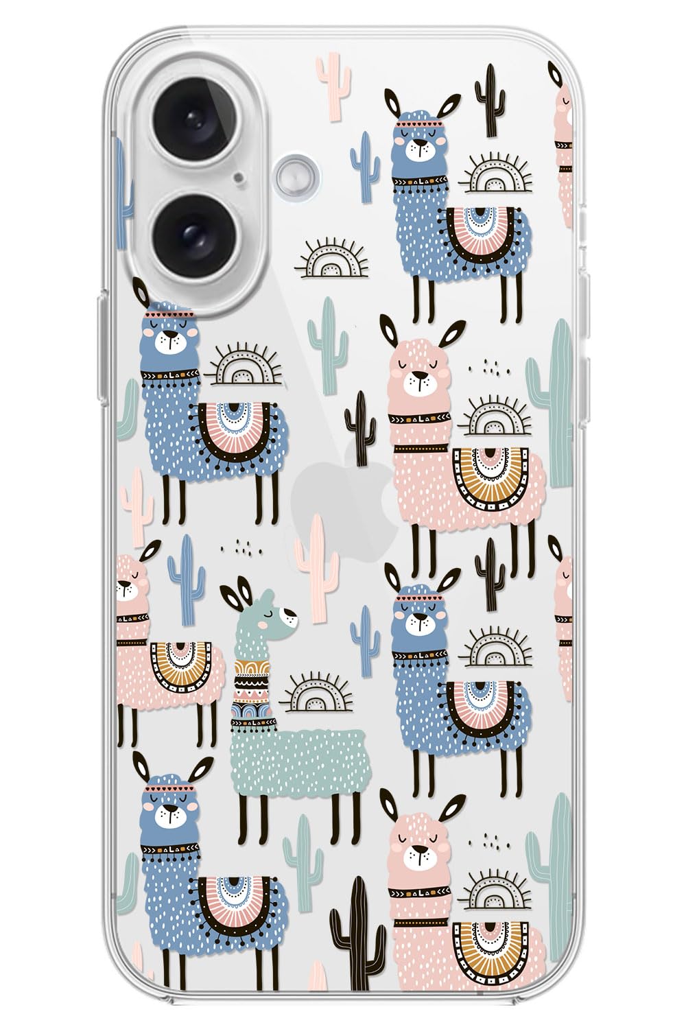 Blingy's for iPhone 17e Case/iPhone 16e Case, Fun Dog Style with Paw Print Pattern Cute Cartoon Animal Design Transparent Soft TPU Protective Clear Case 6.1 inch (Dogs w/Prints)