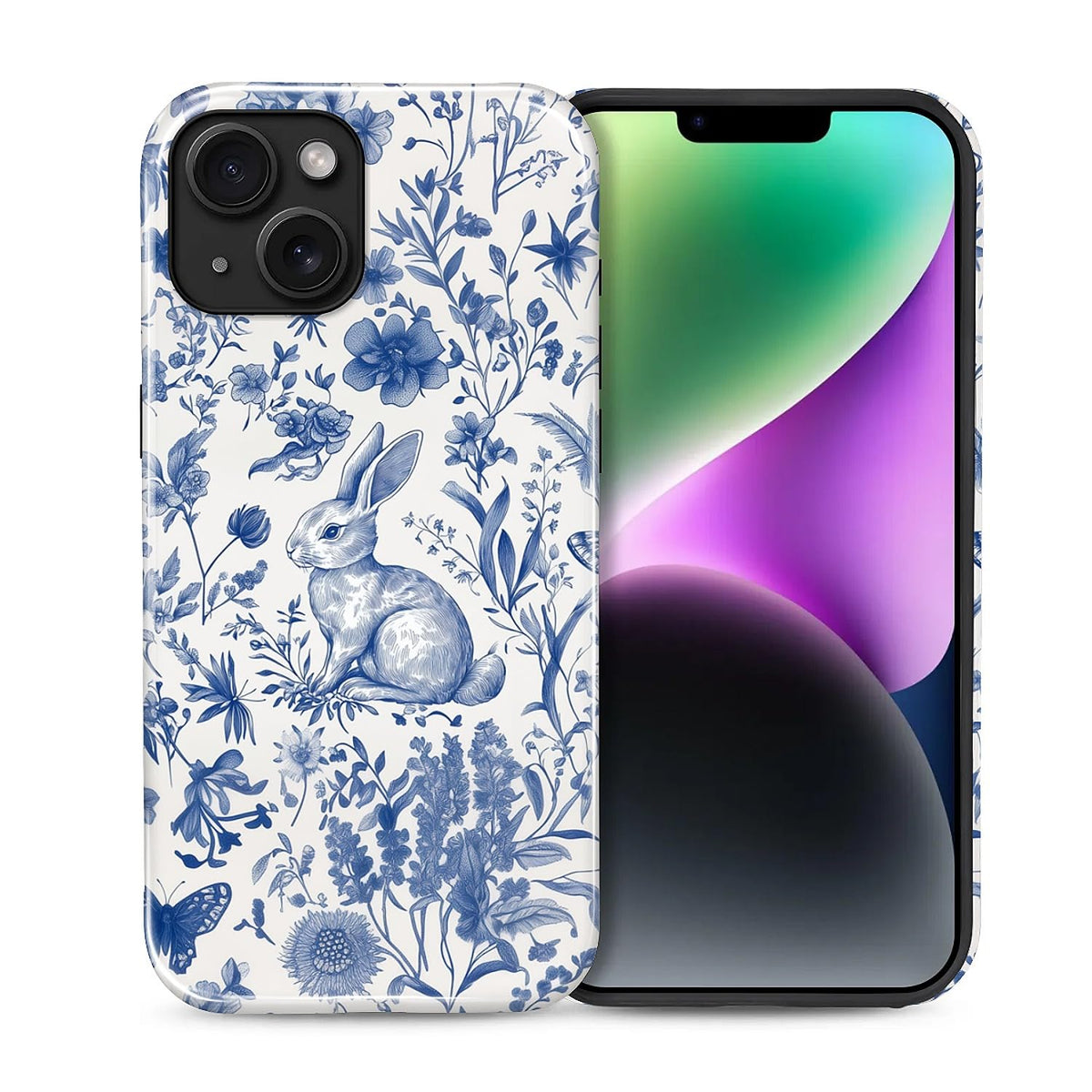 Compatible with iPhone 13 14 Case, Hybrid 2-Layer Case Shockproof Anti-Scratch for Girl Women Boy Men, Plant Collection for iPhone 13 14
