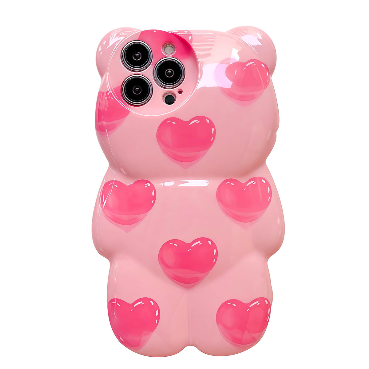 Case for iPhone 13 Pro Max Cute Kawaii 3D Cartoon Lucky Cat Soft Silicone Bumper Shockproof Cover Protective Case for Kids Girls