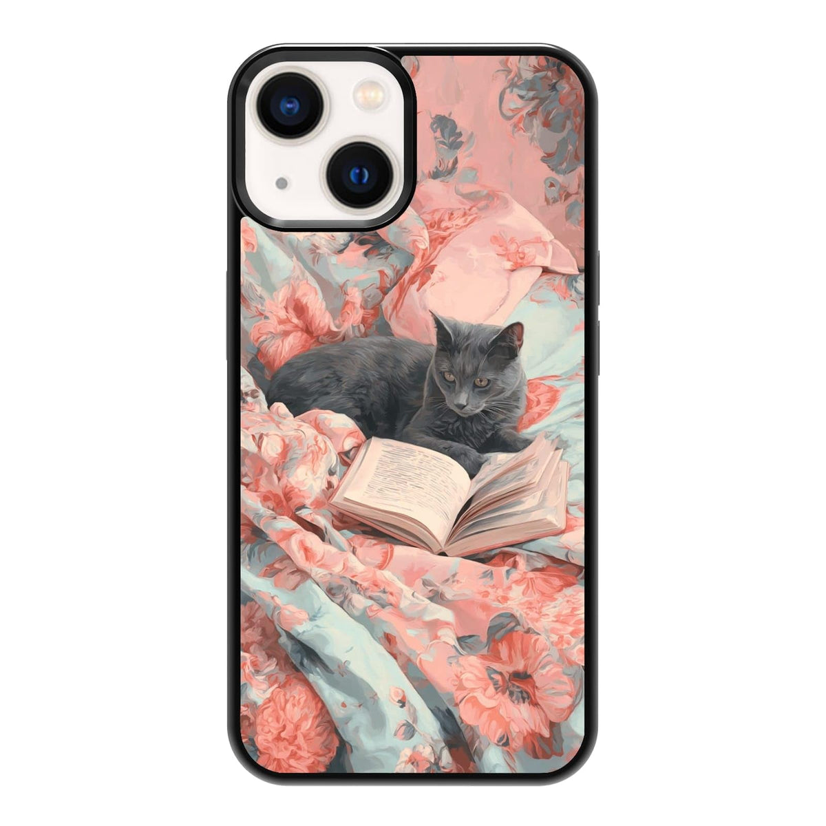 Plant Lover Black Cat Houseplants Indoor Garden Aesthetic Phone Case, Shockproof Protective Cover for iPhone 11 12 13 14 15 16 17 Pro Max Plus Mini XR 7 8 SE