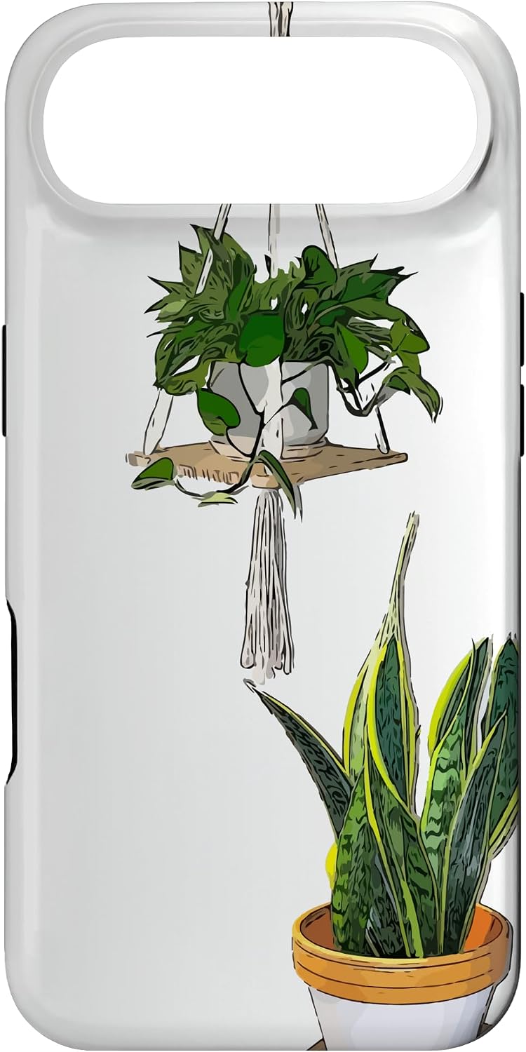 Modern Hanging Pothos and Snake Plant Case for iPhone Air