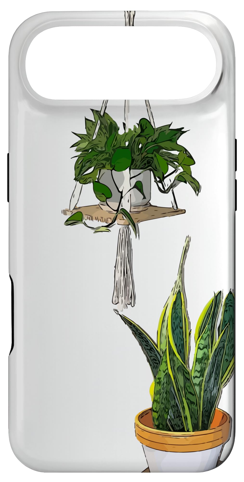 Modern Hanging Pothos and Snake Plant Case for iPhone Air