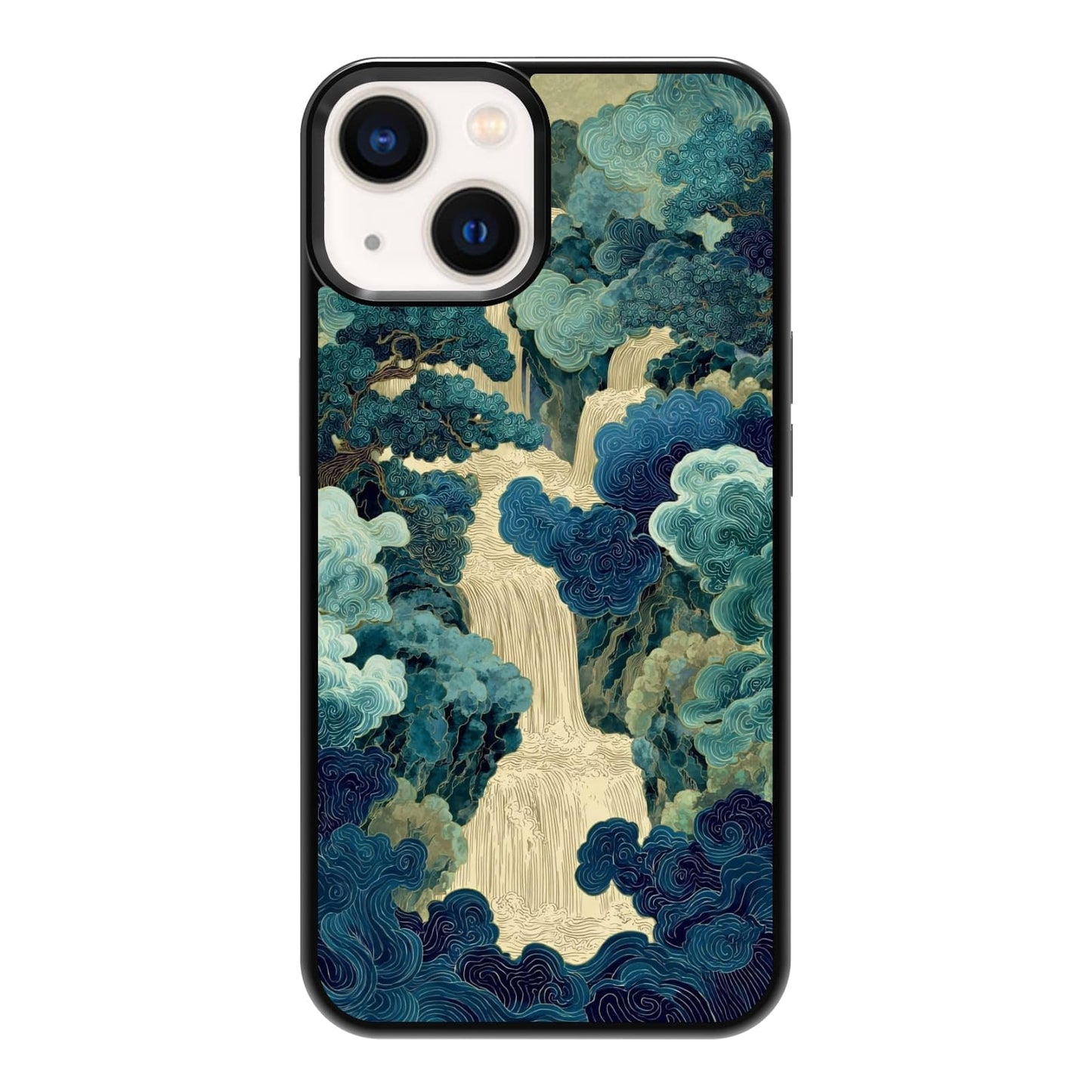Lush Tropical Monstera Leaves Black Cat Botanical Art Phone Case, Shockproof Protective Cover for iPhone 11 12 13 14 15 16 17 Pro Max Plus Mini XR 7 8 SE