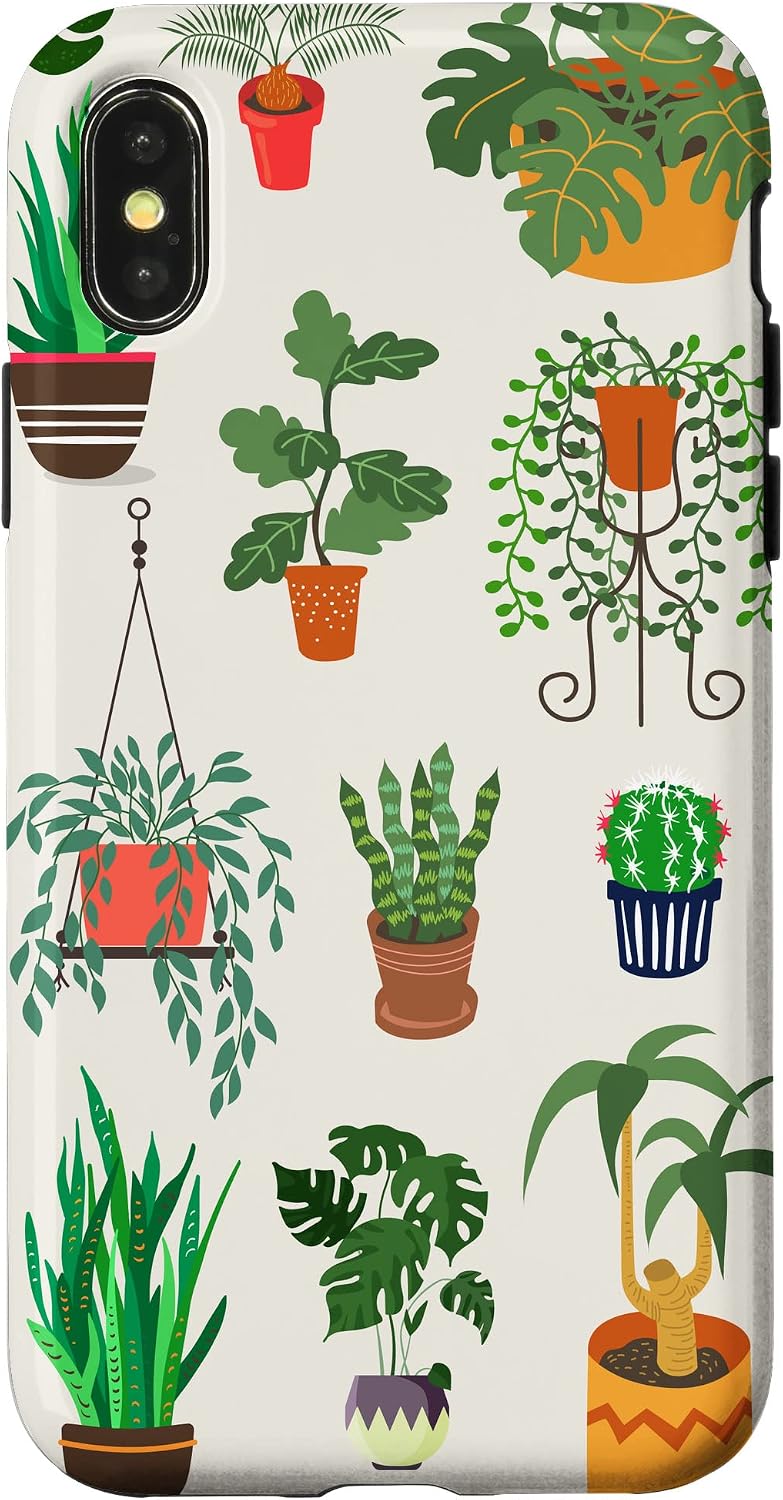 Indoor and Outdoor Plant Illustrations | Boho Nature Art Case for iPhone 14