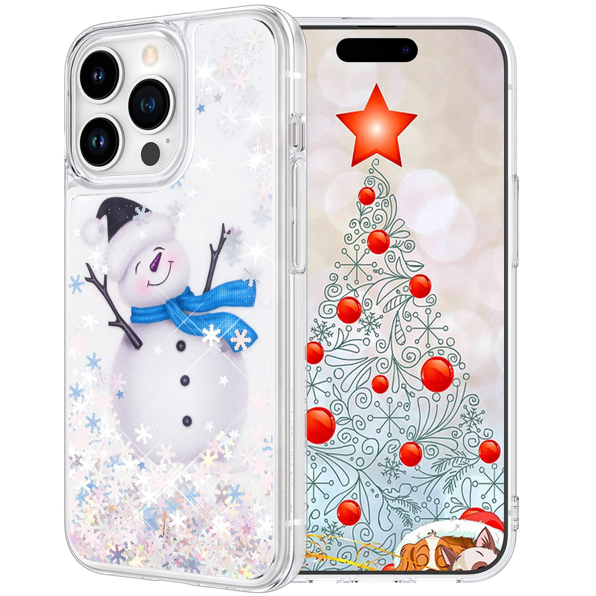 Maxdara for iPhone 13 iPhone 14 Cute Christmas Tree Case