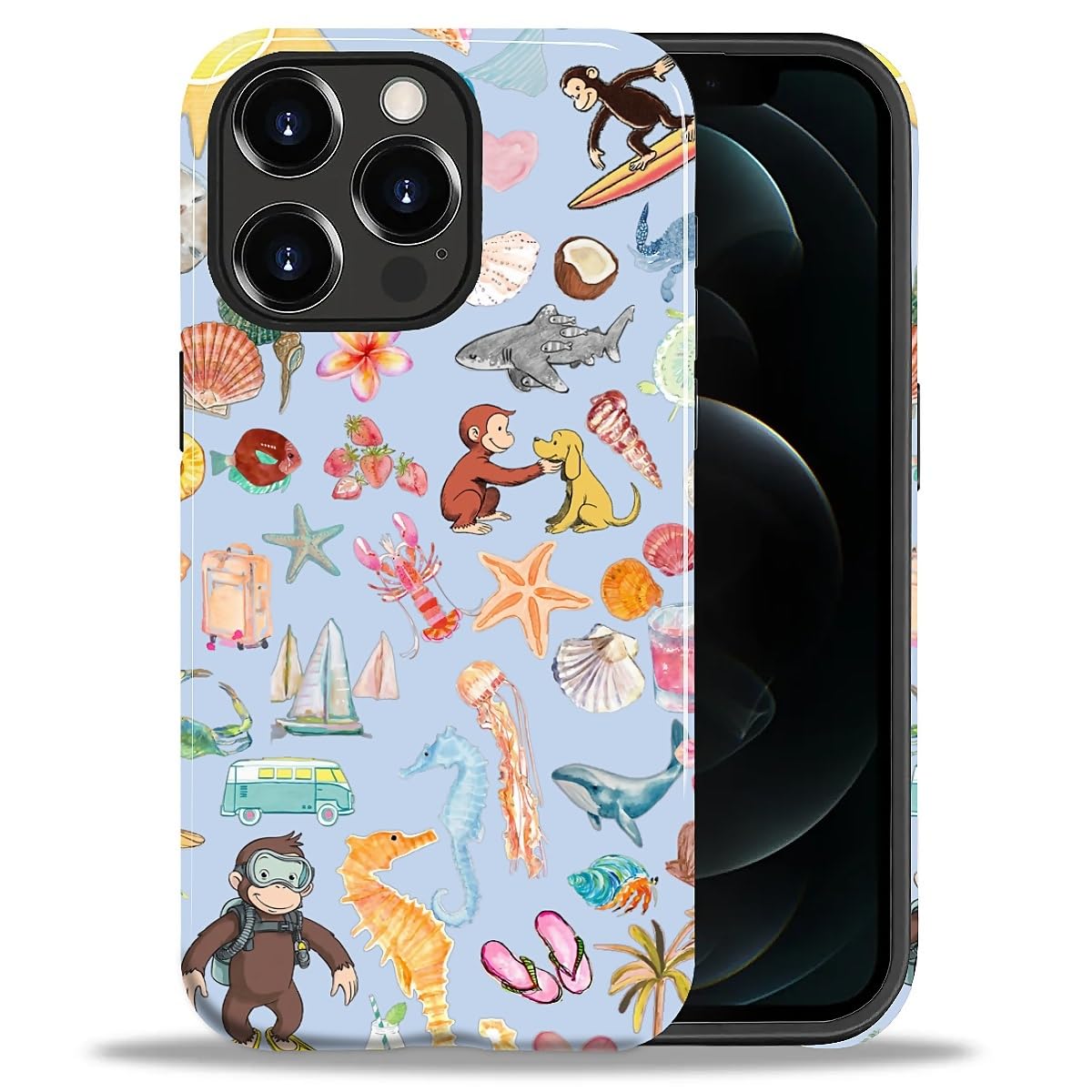 CARLOCA Case for iPhone 16 Pro,Vintage Cat Animal Pet Lover Collage Design Hybrid Dual Protection Soft TPU + Hard PC, Shockproof & Anti-Scratch Cover Men Women Stylish Protective Phone Case
