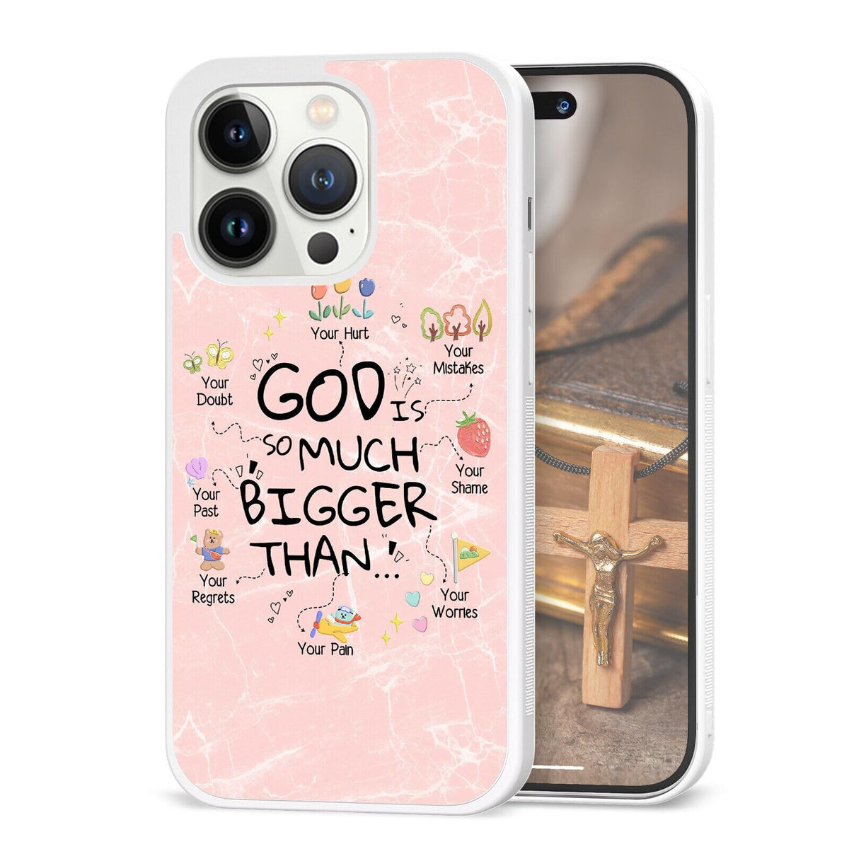 Cute Plant Lover Phone Cases for iPhone 11 12 13 14 15 16 17 Pro Max Plus Mini X 7 8 SE| for Samsung Galaxy A17 A25 A26 A33 A35 A36 | Christian Print Cover Case