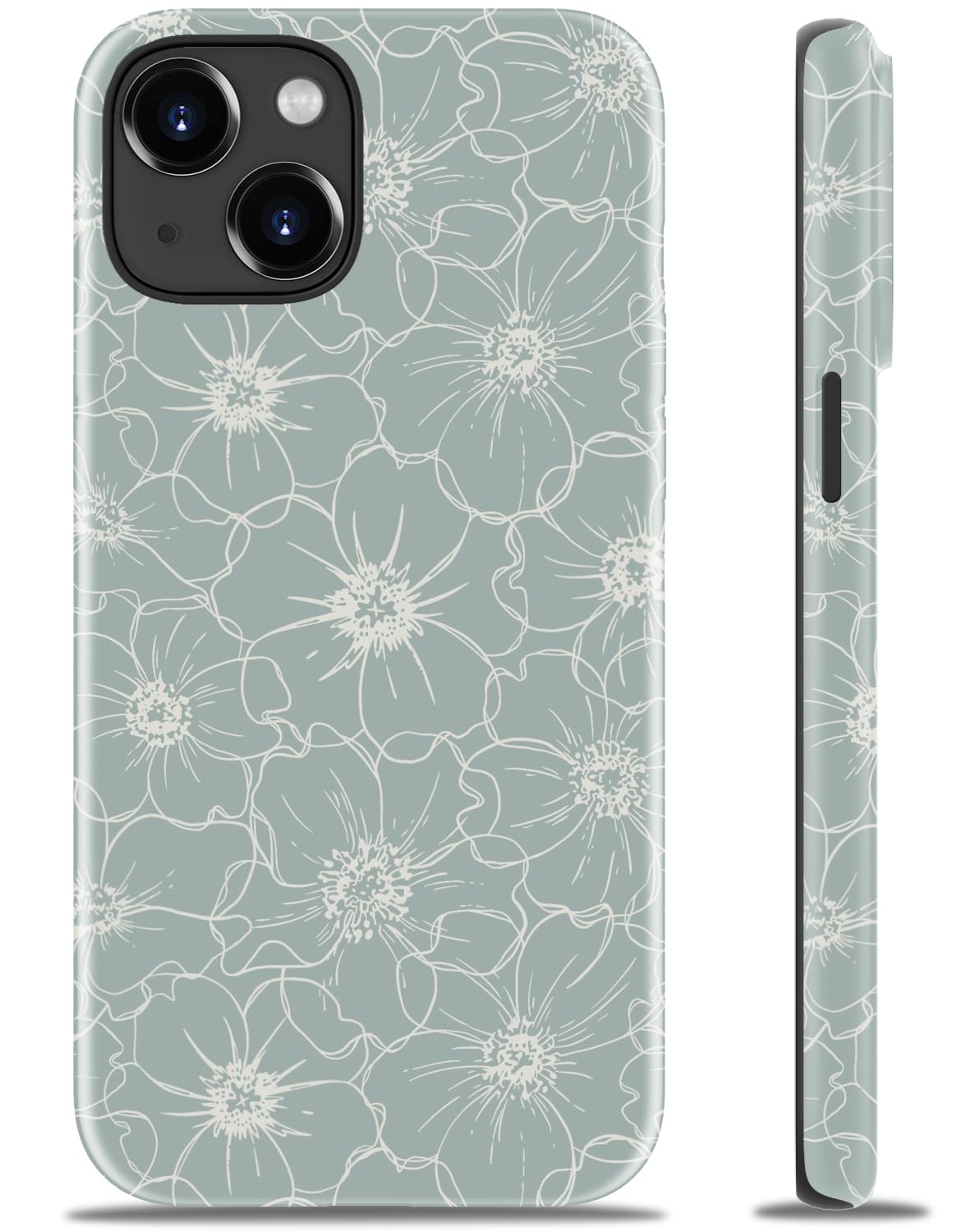 Goodon for iPhone 15 Pro Max Case, Cute Preppy Floral, MagSafe Compatible | Dual-Layer Hard Shell & Silicone, Wireless Charging, Slim Fit Phone Cover with Wildflower Designs for Women Girls