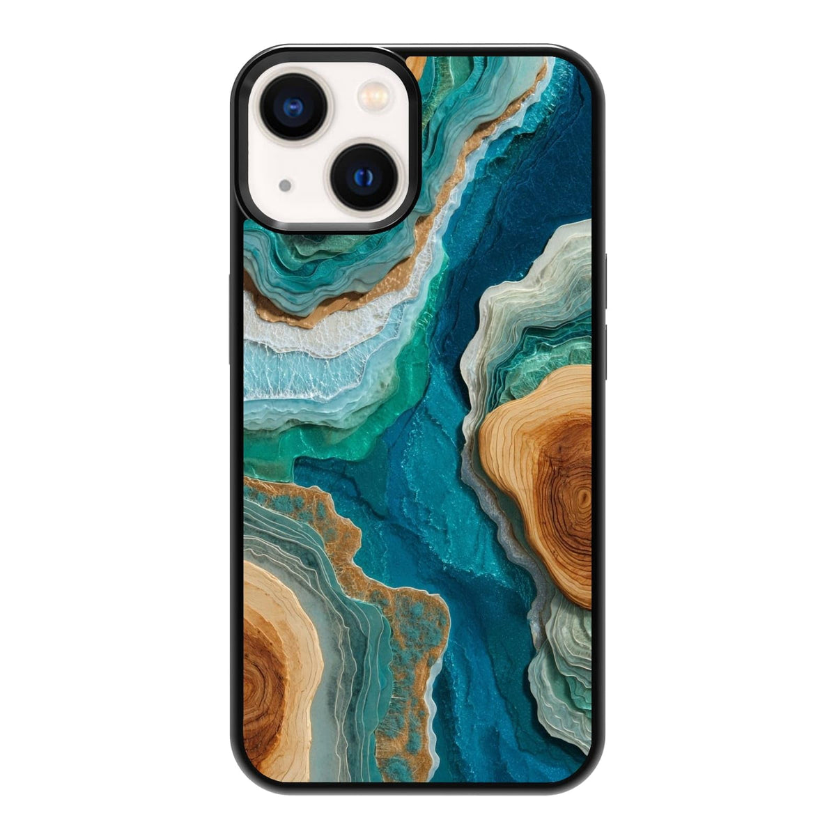 Vintage Black and White Botanical Cactus Agave Desert Nature Phone Case, Shockproof Protective Cover for iPhone 11 12 13 14 15 16 17 Pro Max Plus Mini XR 7 8 SE