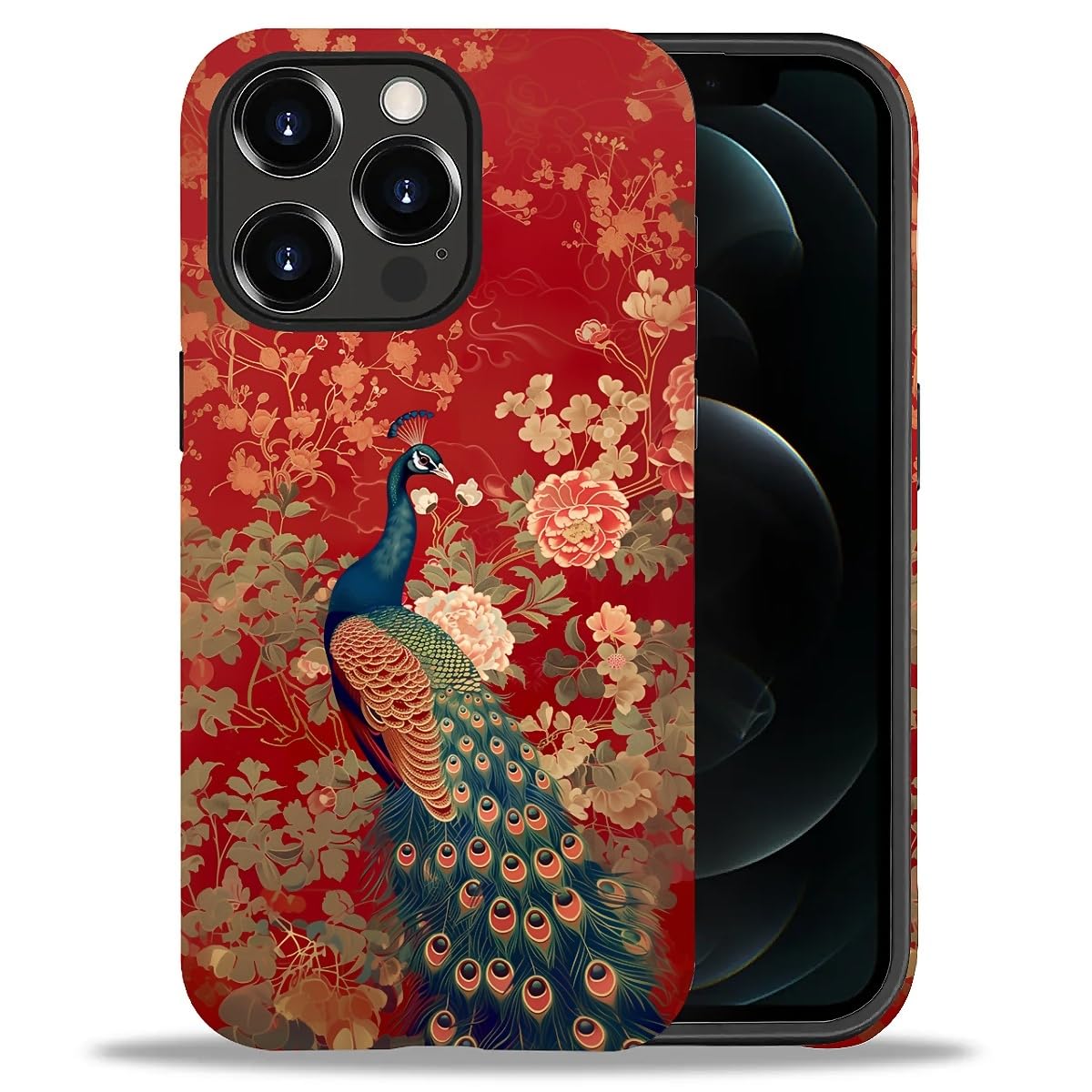 DAIZAG Phone Case Compatible with iPhone 13/14,Christmas Santa Claus Mixed 2 Layer Soft Silicone+Hard PC Ddouble Protection Ultra-Thin Phone Case for iPhone 13/14