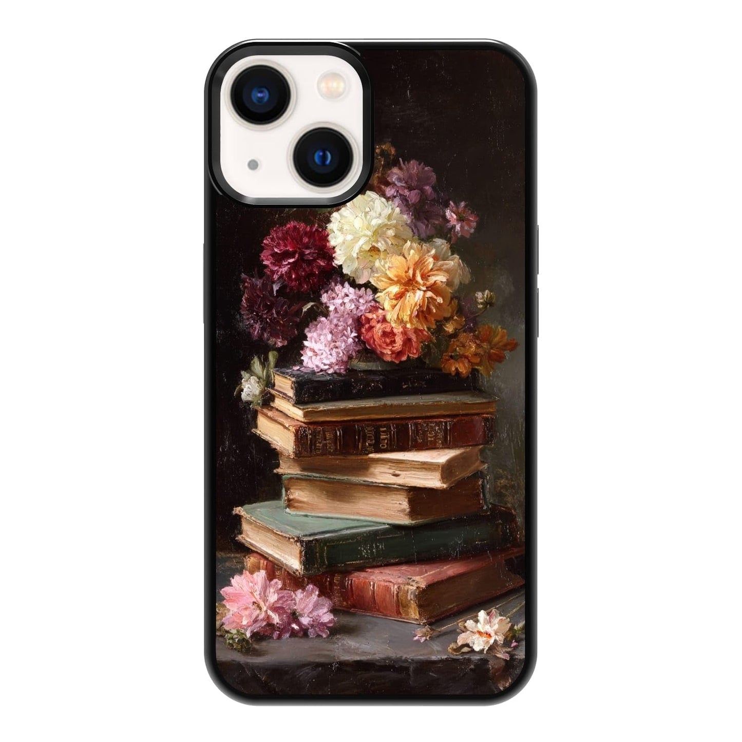 Black Cat Indoor Jungle Potted Plants Bookshelf Dark Green Botanical Urban Forest Phone Case, Shockproof Protective Cover for iPhone 11 12 13 14 15 16 17 Pro Max Plus Mini XR 7 8 SE