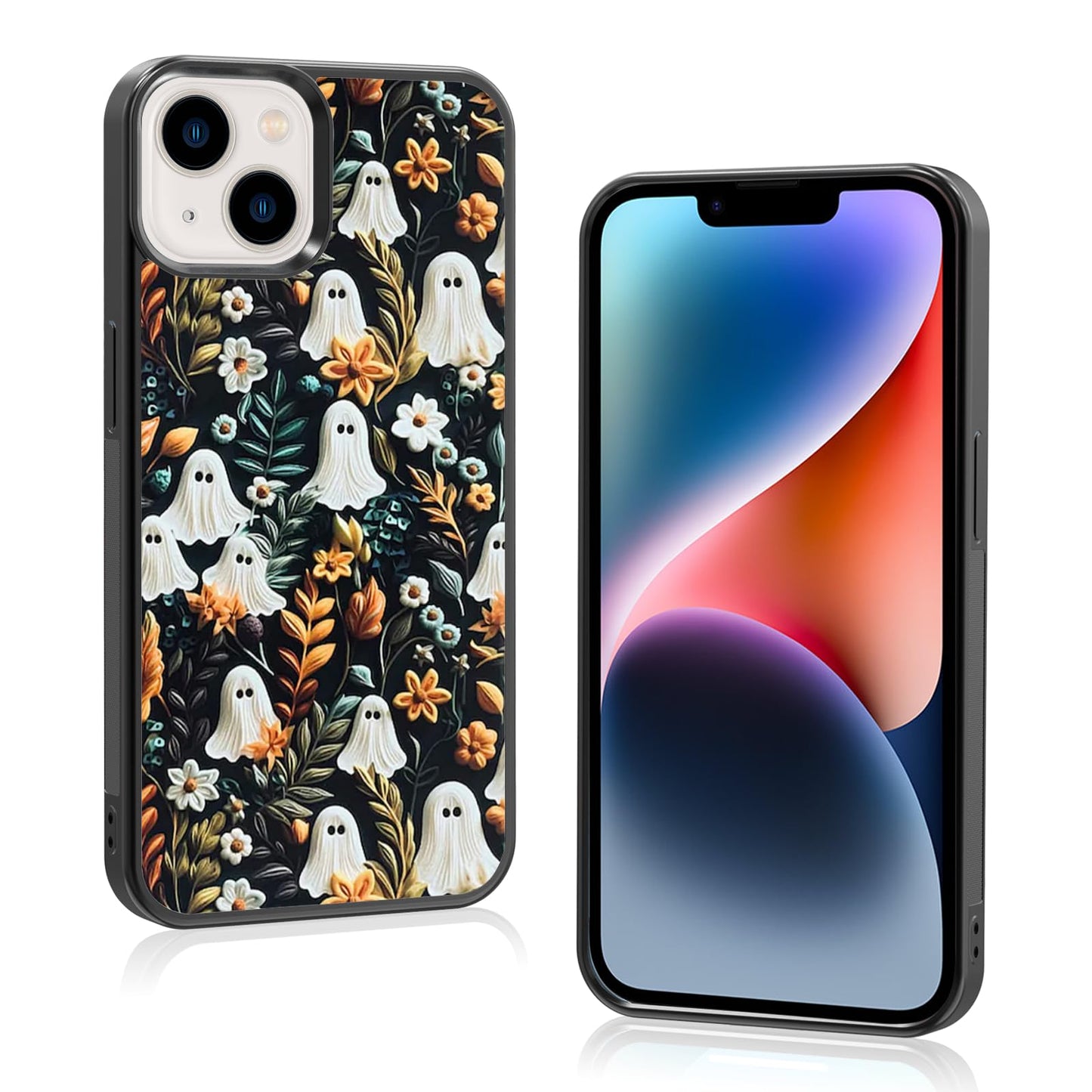 Cute Christmas Tree Bow Phone Case: Kawaii Winter Non-Slip Design Compatible with iPhone 13./14 Case for Women & Girl（14）