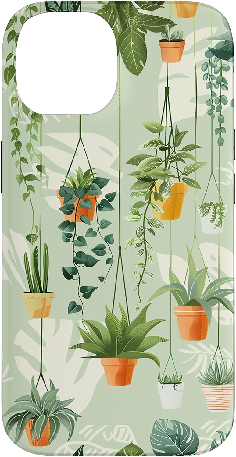 Potted Plants Botanical Gardening Case for iPhone 16