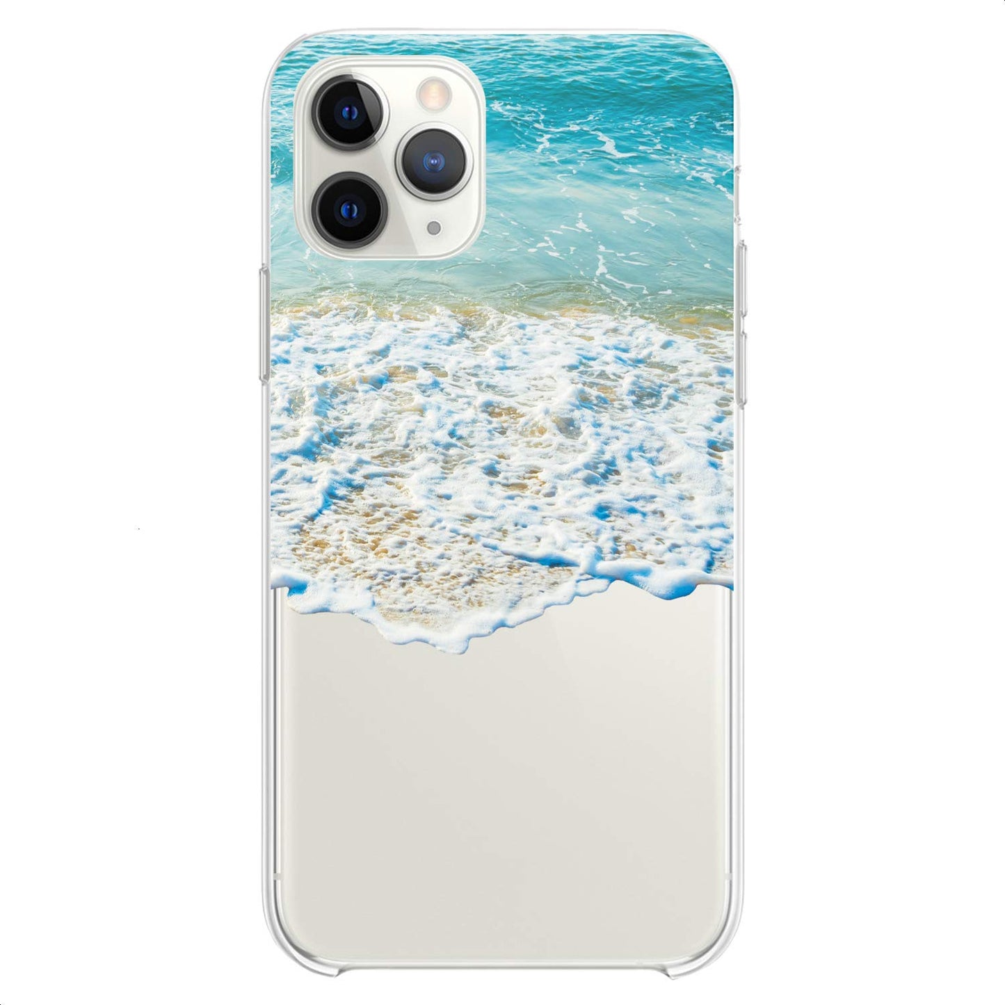 TPU Case Compatible with iPhone 16e 15 14 13 12 11 Pro Max Plus Mini Xs Xr X 8 7 6 5 SE Slim Shadow Plants Lovely Phone Nature Flexible Silicone Print Modern Art Design Trees Cute Clear White