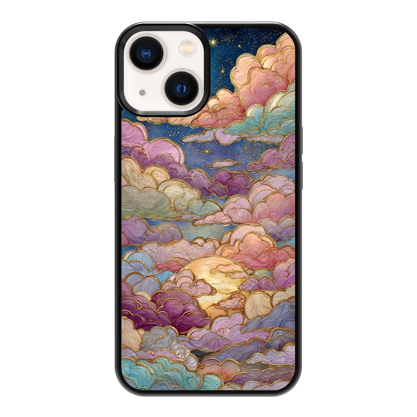 Dark Botanical Wildflower Forest Green Leaf White Blossom Nature Art Phone Case, Shockproof Protective Cover for iPhone 11 12 13 14 15 16 17 Pro Max Plus Mini XR 7 8 SE
