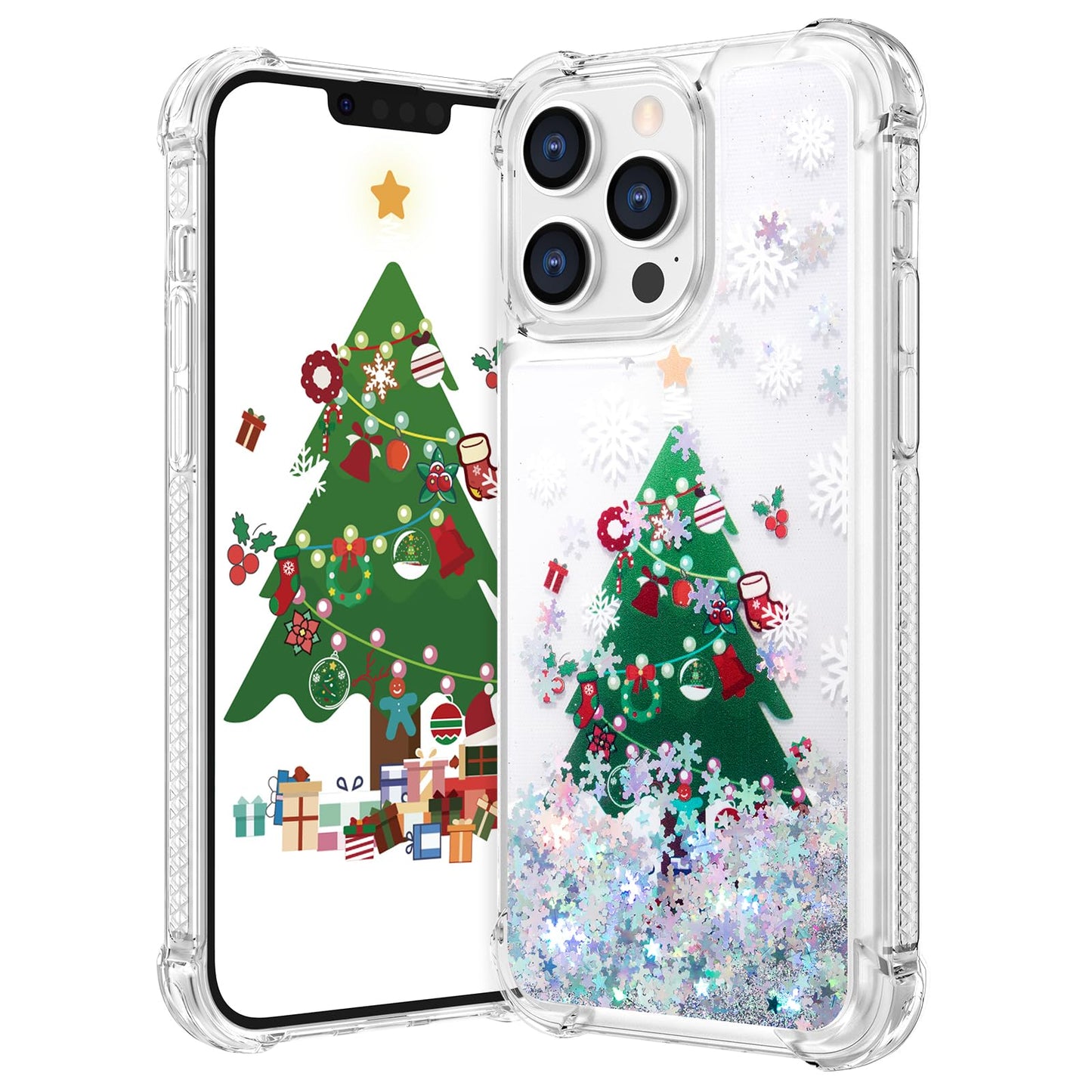 Maxdara for iPhone 13 iPhone 14 Cute Christmas Tree Case