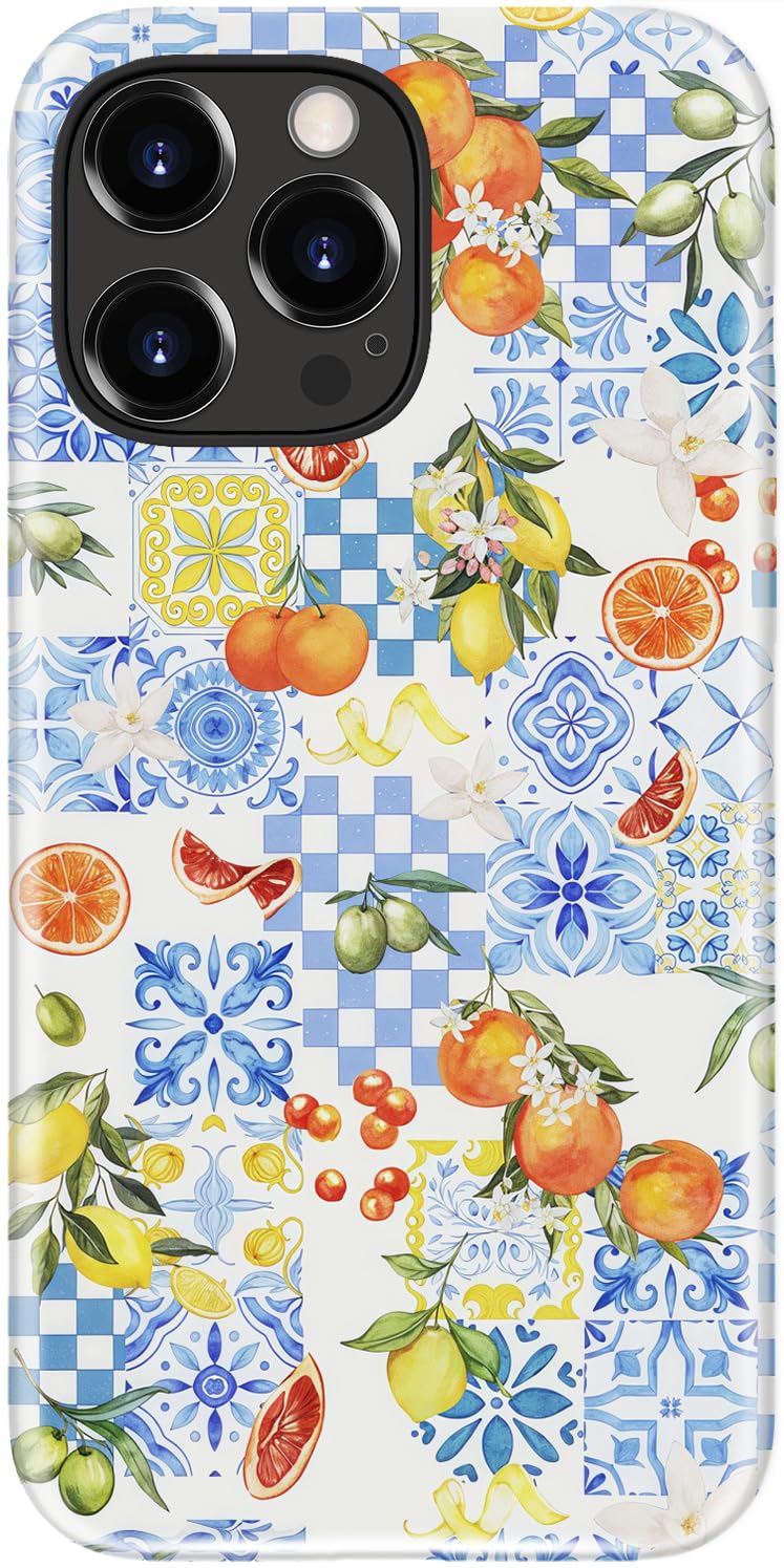 DEENAKIN for iPhone 14/iPhone 13 Case,Cute Floral,Trendy Preppy Y2K Designs | Compatible with Magsafe, Dual-Layer Hard Shell + Silicone, Slim Fit Phone Cover with Flower for Women Girls