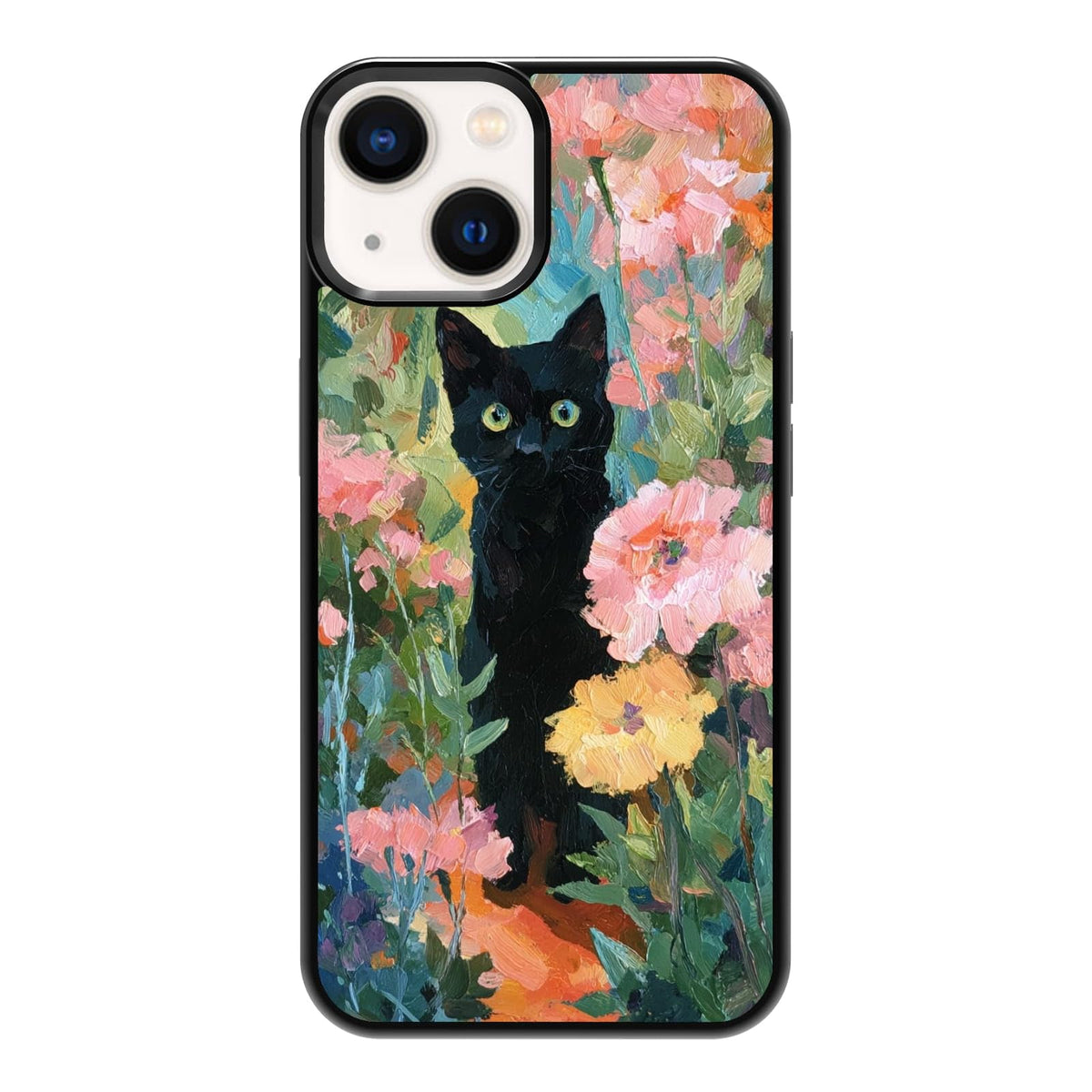 Lush Garden Wildflower Field Green Botanical Nature Aesthetic Phone Case, Shockproof Protective Cover for iPhone 11 12 13 14 15 16 17 Pro Max Plus Mini XR 7 8 SE