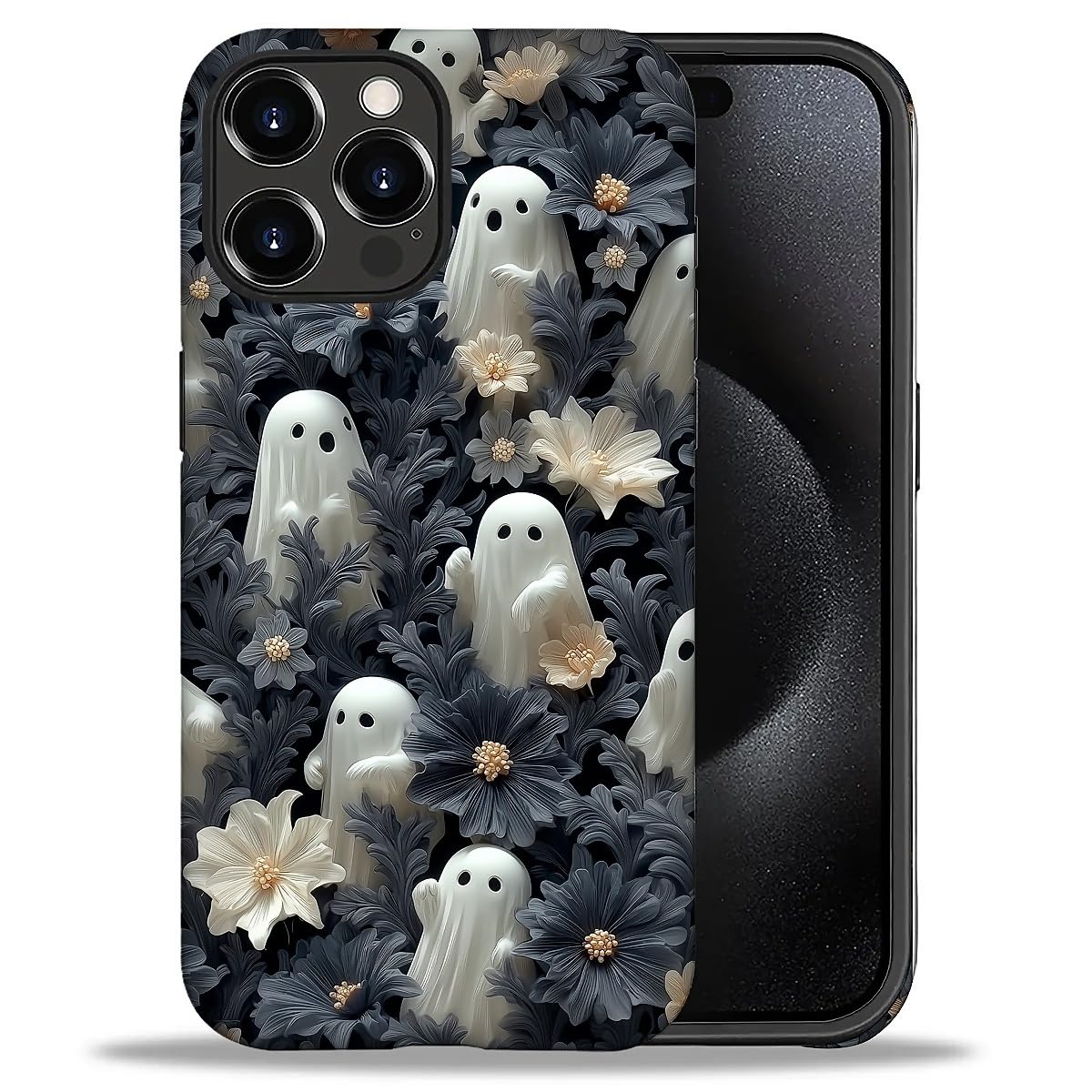 Case for iPhone 17,Drop Protection Hybrid 2-Layer Hard Phone Cover-Vintage Christmas Stamps Collage
