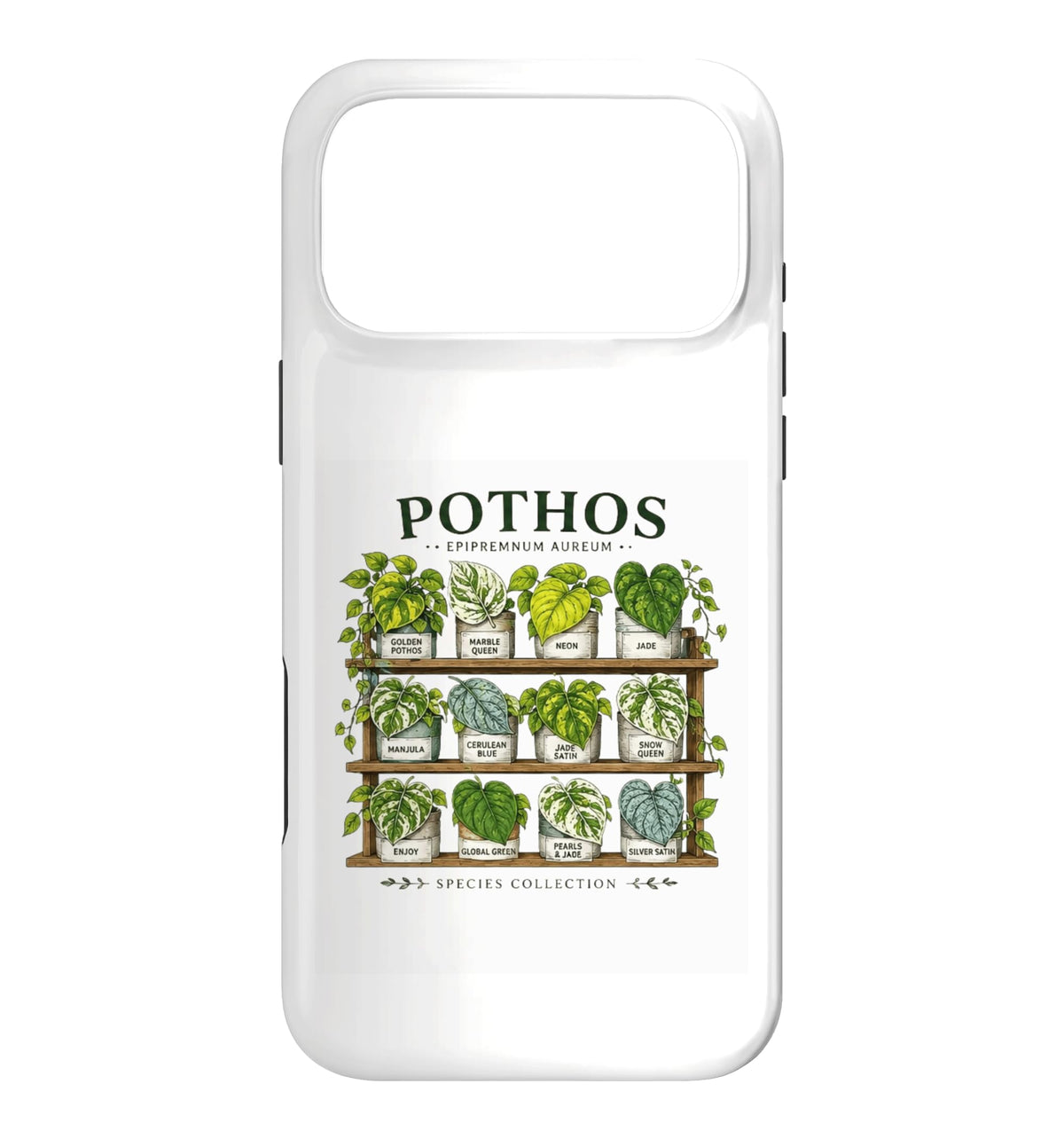 Pothos Plant Varieties Botanical Houseplant Design Case for iPhone 16
