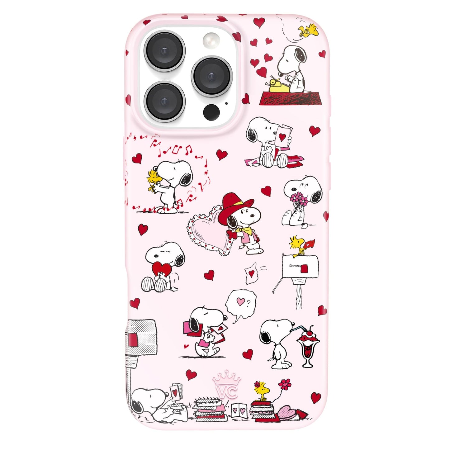 VELVET CAVIAR Christmas Phone Case for iPhone 16 - Compatible with MagSafe [10ft Drop Tested] - Holiday Peppermint Glitter Winter Theme