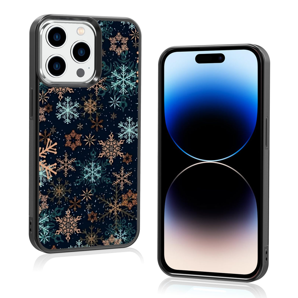 Cute Christmas Tree Bow Phone Case: Kawaii Winter Non-Slip Design Compatible with iPhone 13./14 Case for Women & Girl（14）