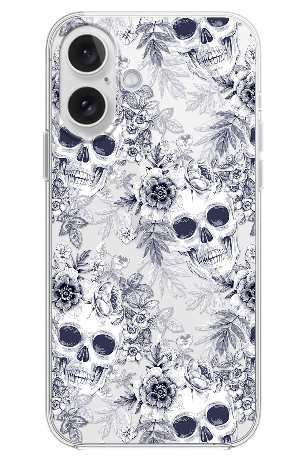 Blingy's for iPhone 17 Case, Christmas Tree Snowflake Winter Clear Case | Transparent, Winter Holiday Design, Snowflake Pattern, Christmas Pattern, Merry Christmas, Soft TPU Protective Case 6.3 in