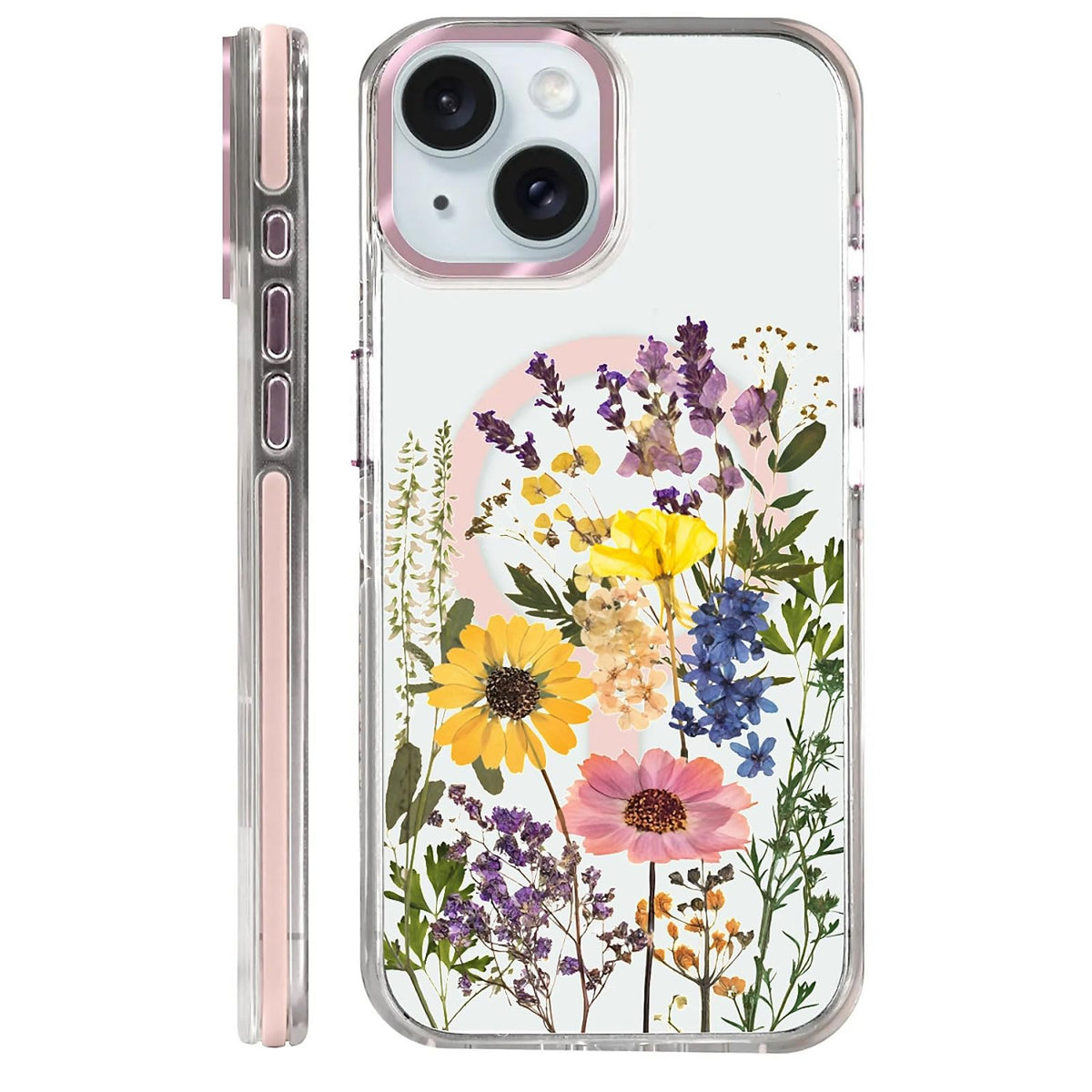 for iPhone 15 Case,Compatible with MagSafe,The Transparent TPU Silicone Protects The Phone Case from Drops, Slips and Fingerprints.Blue Ocean Whale Shark Octopus Turtle Collage