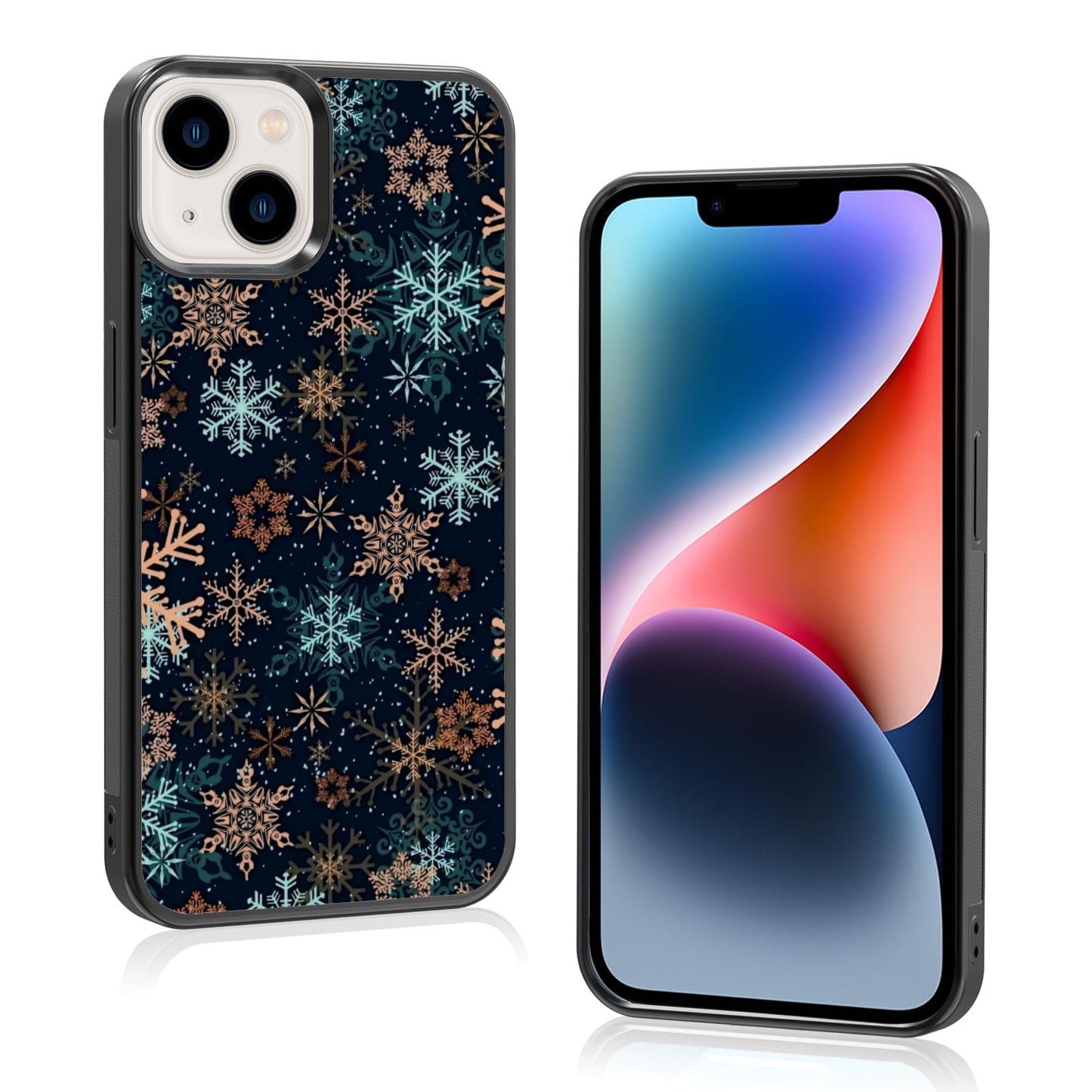 Cute Christmas Tree Bow Phone Case: Kawaii Winter Non-Slip Design Compatible with iPhone 13./14 Case for Women & Girl（14）