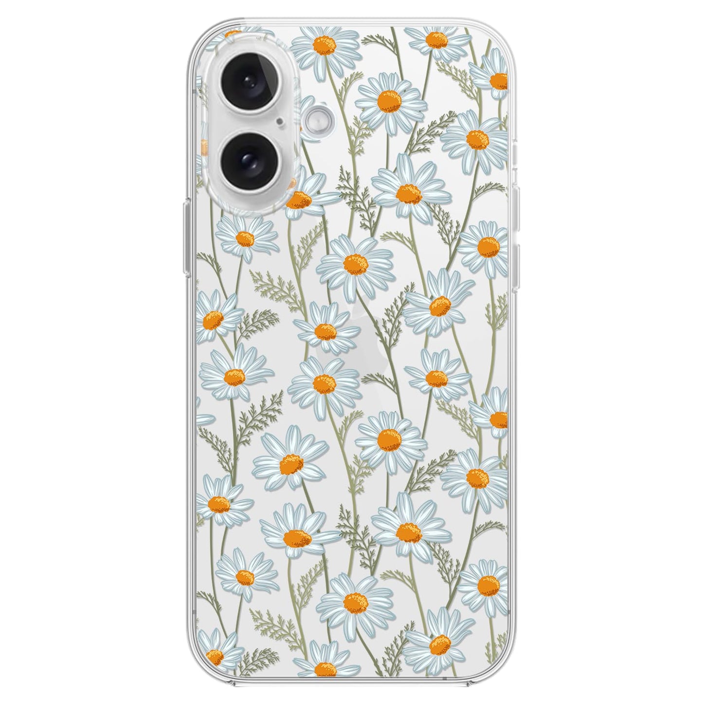 Blingy's for iPhone 16 Case, Christmas Pattern Winter Snowman Style with Falling Snowflake Design Transparent Soft TPU Protective Clear Case (6.1 inch) (Snowman)