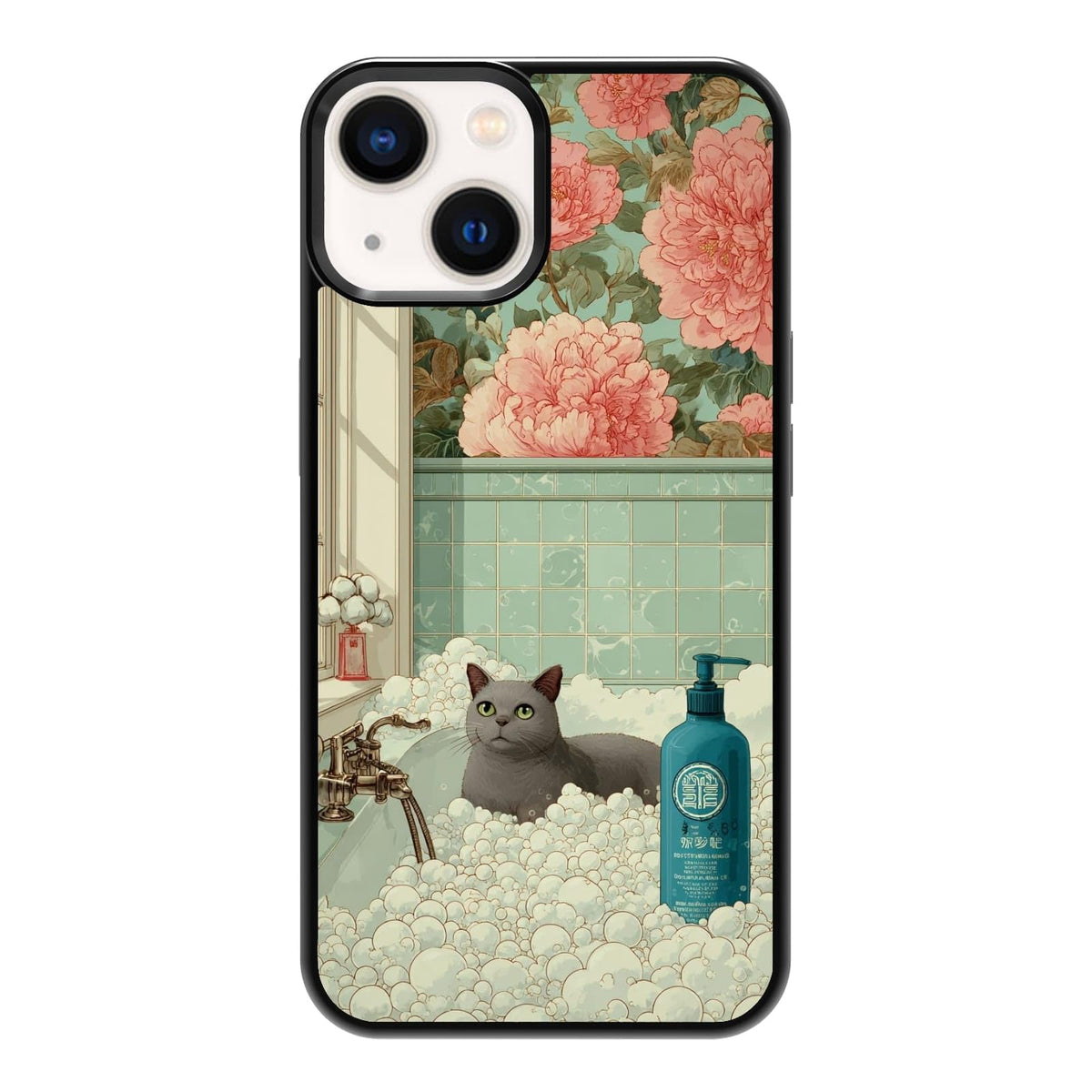 Plant Lover Black Cat Houseplants Indoor Garden Aesthetic Phone Case, Shockproof Protective Cover for iPhone 11 12 13 14 15 16 17 Pro Max Plus Mini XR 7 8 SE