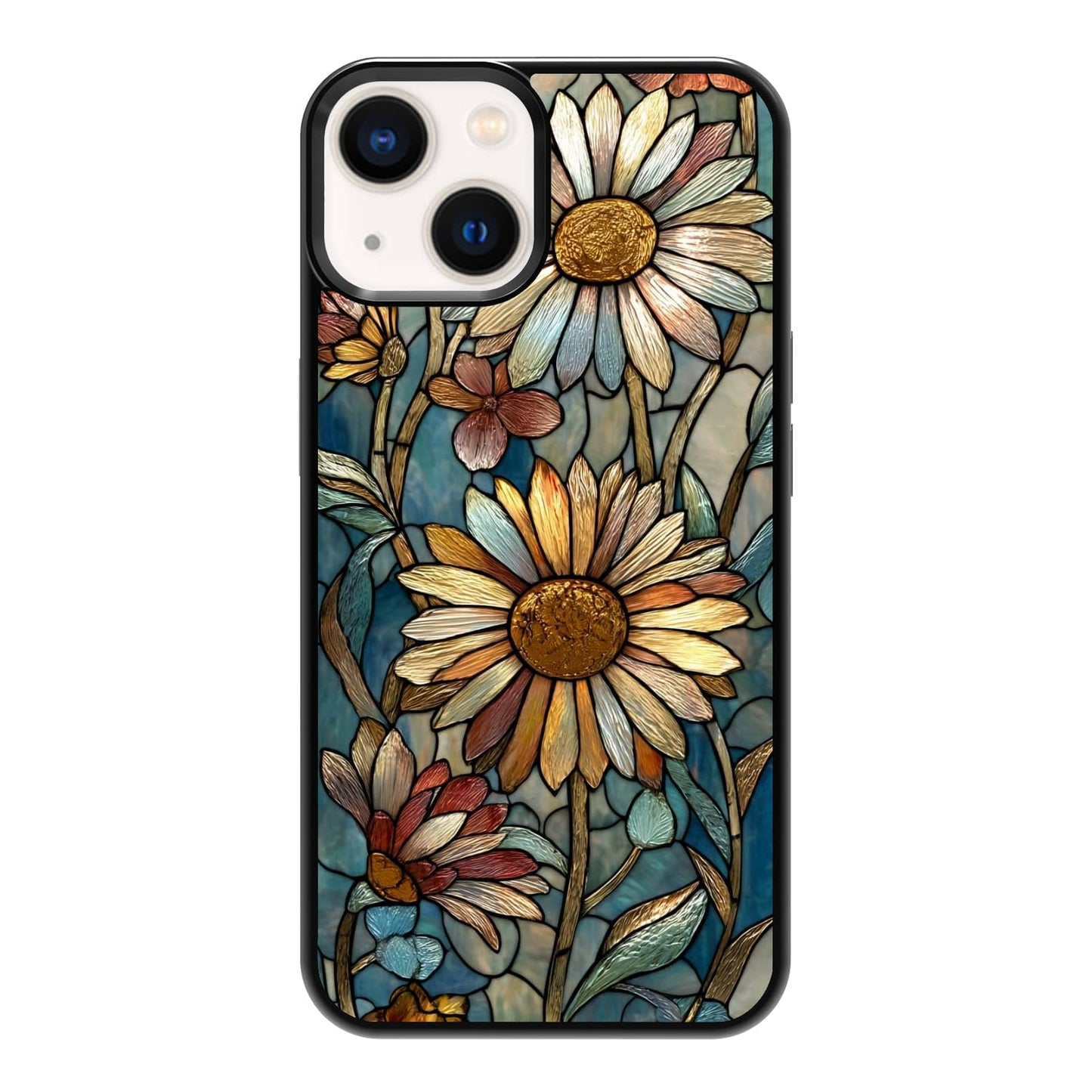 Lush Garden Wildflower Field Green Botanical Nature Aesthetic Phone Case, Shockproof Protective Cover for iPhone 11 12 13 14 15 16 17 Pro Max Plus Mini XR 7 8 SE