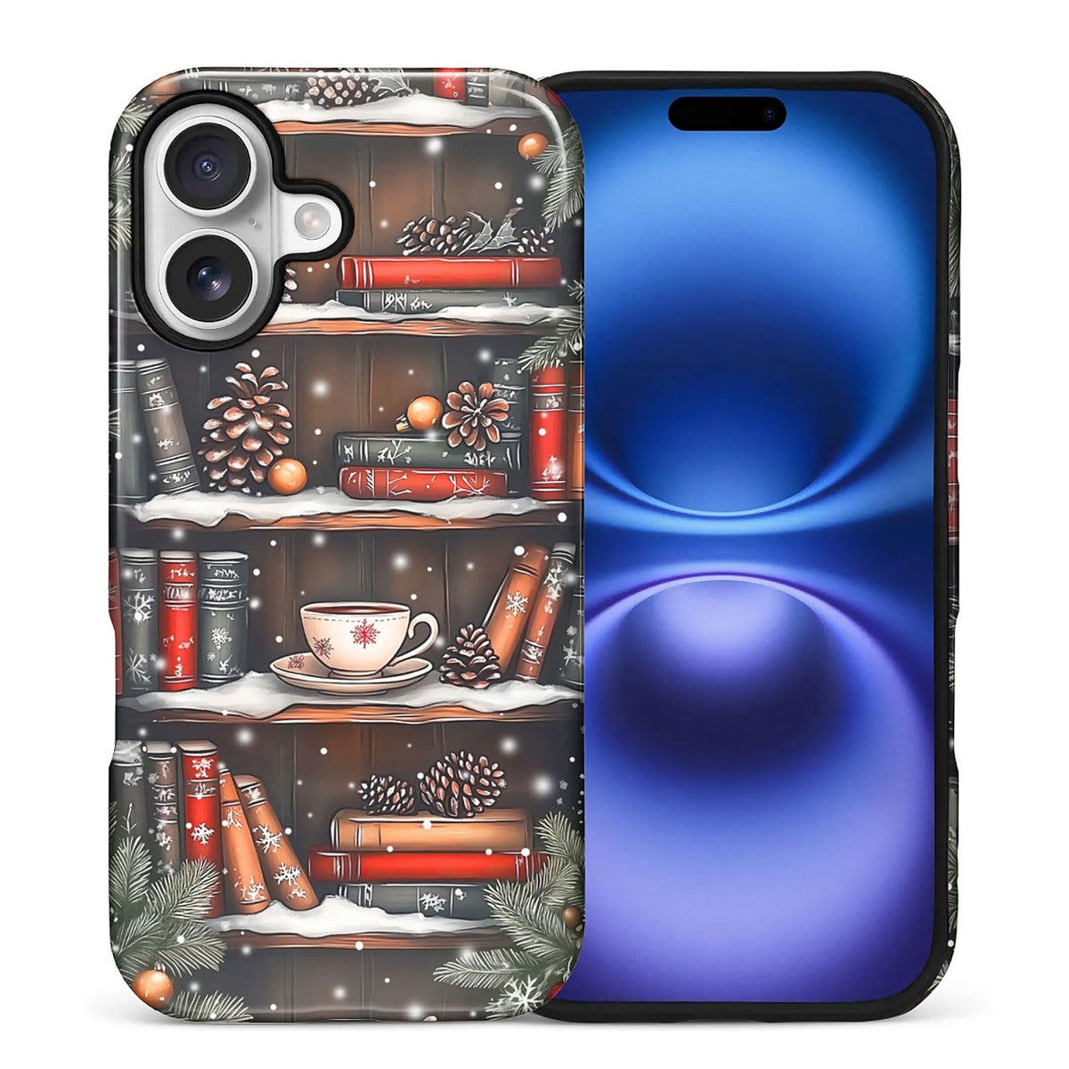 for iPhone 17 Case,Hybrid 2-Layer Hard Shell + Silicone Protective Case -Resistant Shockproof- Ally's Dog's Cute College Summer Flower Collage