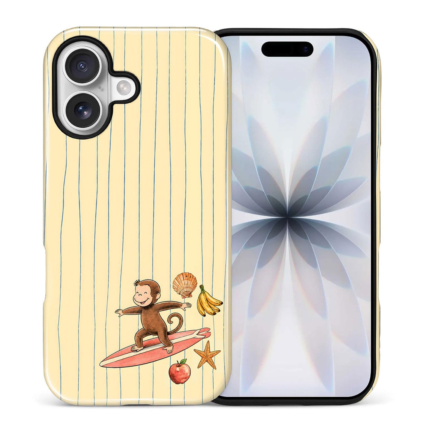 for iPhone 13/14 Case,Hybrid 2-Layer Hard Shell + Silicone Protective Case -Resistant Shockproof- Ally's Dog's Cute College Summer Flower Collage