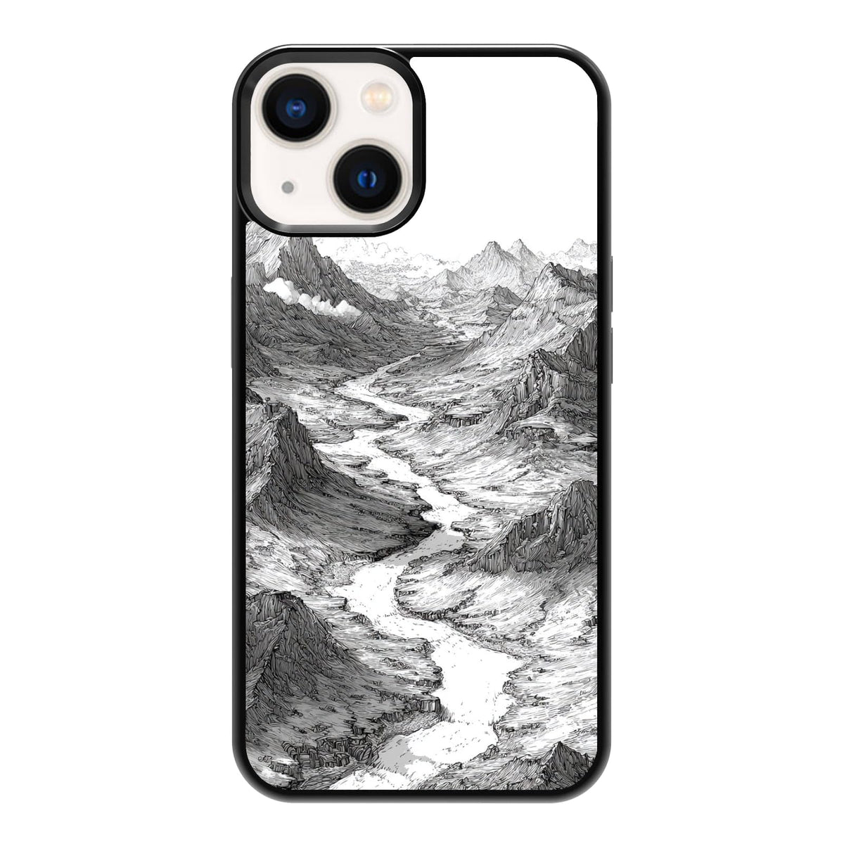 Lush Garden Wildflower Field Green Botanical Nature Aesthetic Phone Case, Shockproof Protective Cover for iPhone 11 12 13 14 15 16 17 Pro Max Plus Mini XR 7 8 SE