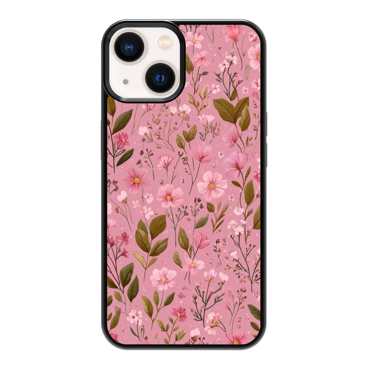 Vintage Green Herb Botanical Leaf Sketch Nature Phone Case, Shockproof Protective Cover for iPhone 11 12 13 14 15 16 17 Pro Max Plus Mini XR 7 8 SE