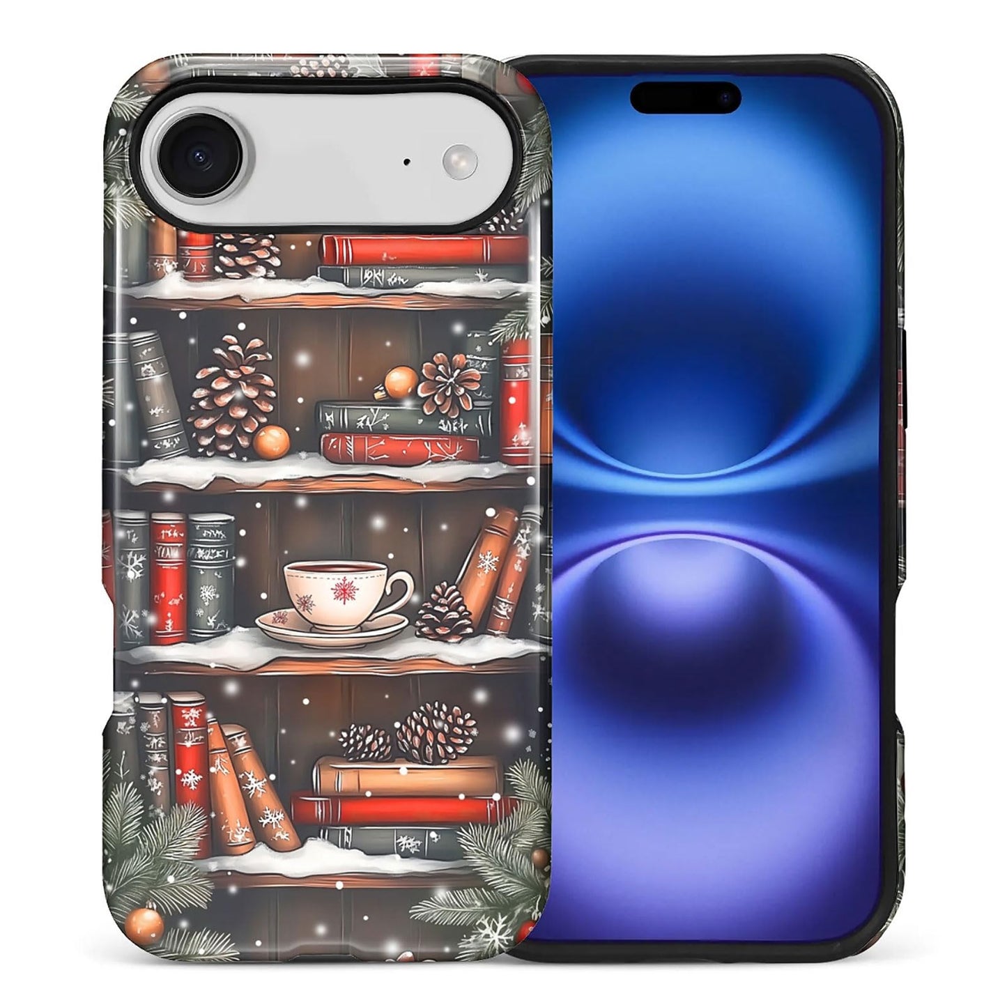 for iPhone 17 Case,Hybrid 2-Layer Hard Shell + Silicone Protective Case -Resistant Shockproof- Ally's Dog's Cute College Summer Flower Collage