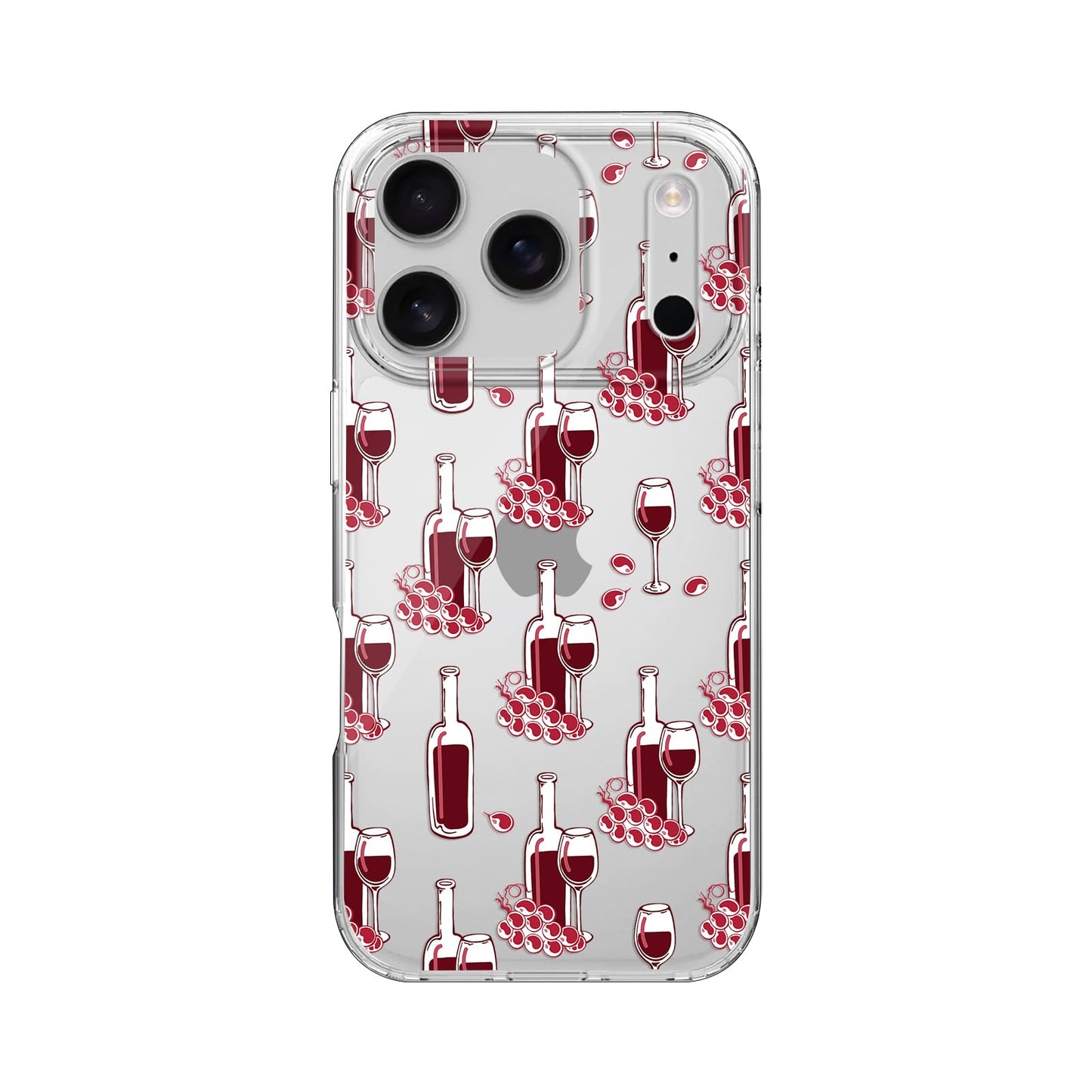 Blingy's for iPhone 17 Case, Christmas Tree Snowflake Winter Clear Case | Transparent, Winter Holiday Design, Snowflake Pattern, Christmas Pattern, Merry Christmas, Soft TPU Protective Case 6.3 in