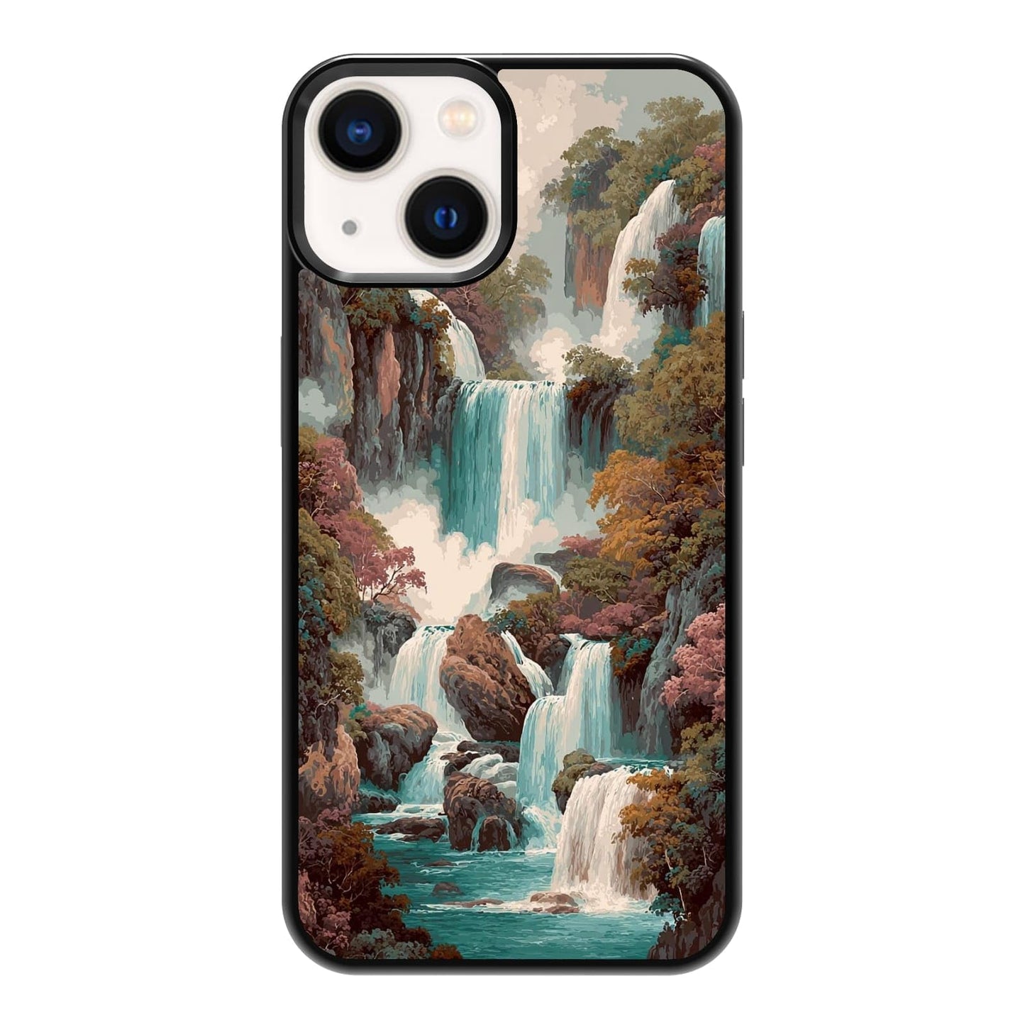 Black Cat Indoor Jungle Potted Plants Bookshelf Dark Green Botanical Urban Forest Phone Case, Shockproof Protective Cover for iPhone 11 12 13 14 15 16 17 Pro Max Plus Mini XR 7 8 SE