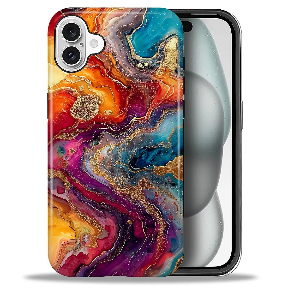 CARLOCA Case for iPhone 16 Pro,Vintage Cat Animal Pet Lover Collage Design Hybrid Dual Protection Soft TPU + Hard PC, Shockproof & Anti-Scratch Cover Men Women Stylish Protective Phone Case