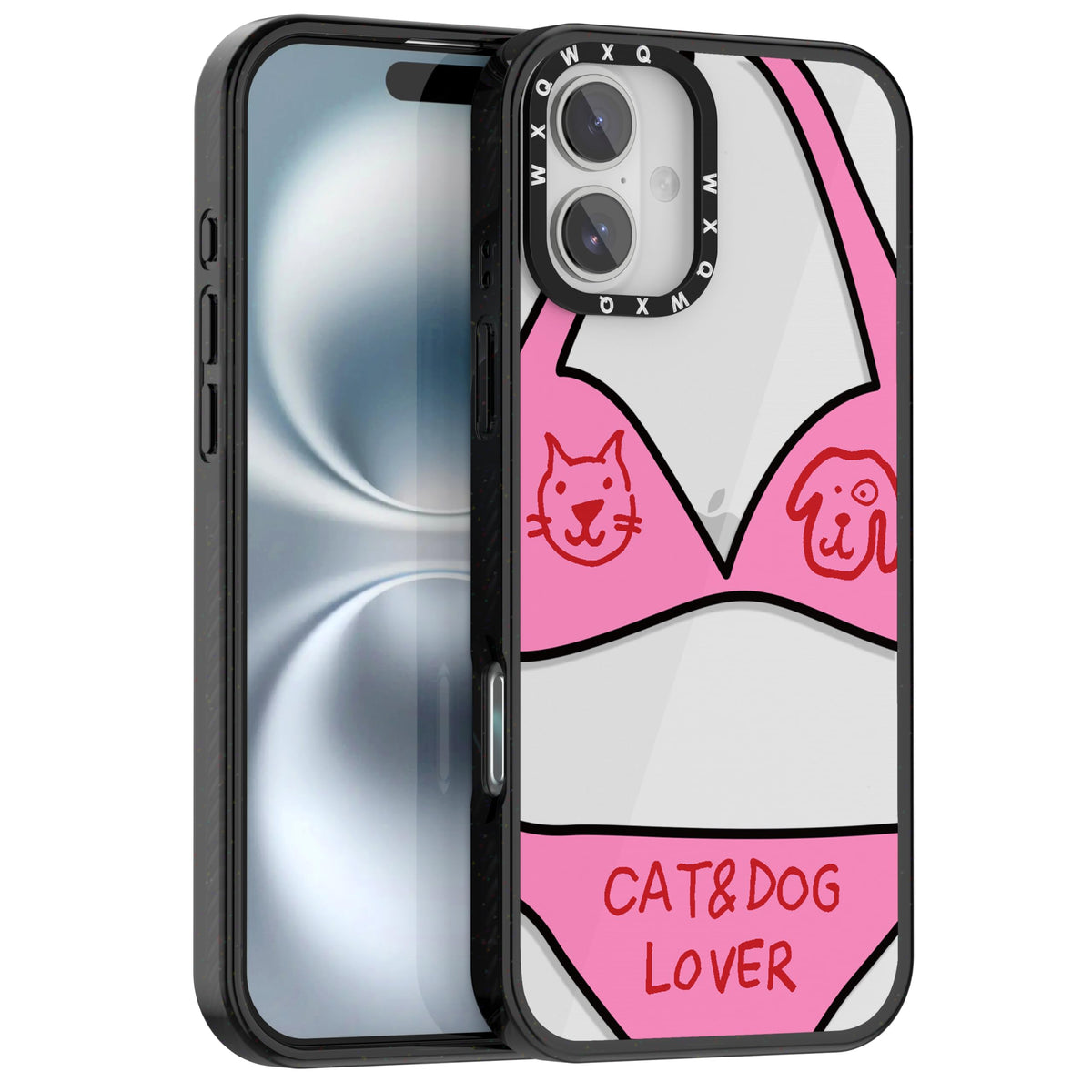 for iPhone 16 pro max Graffiti of Cartoon Animal Clear Phone Case | TPU+PC Premium Painted Anti-Drop Phone Case Superior Shock Absorption Military-Grade Drop Protection cover