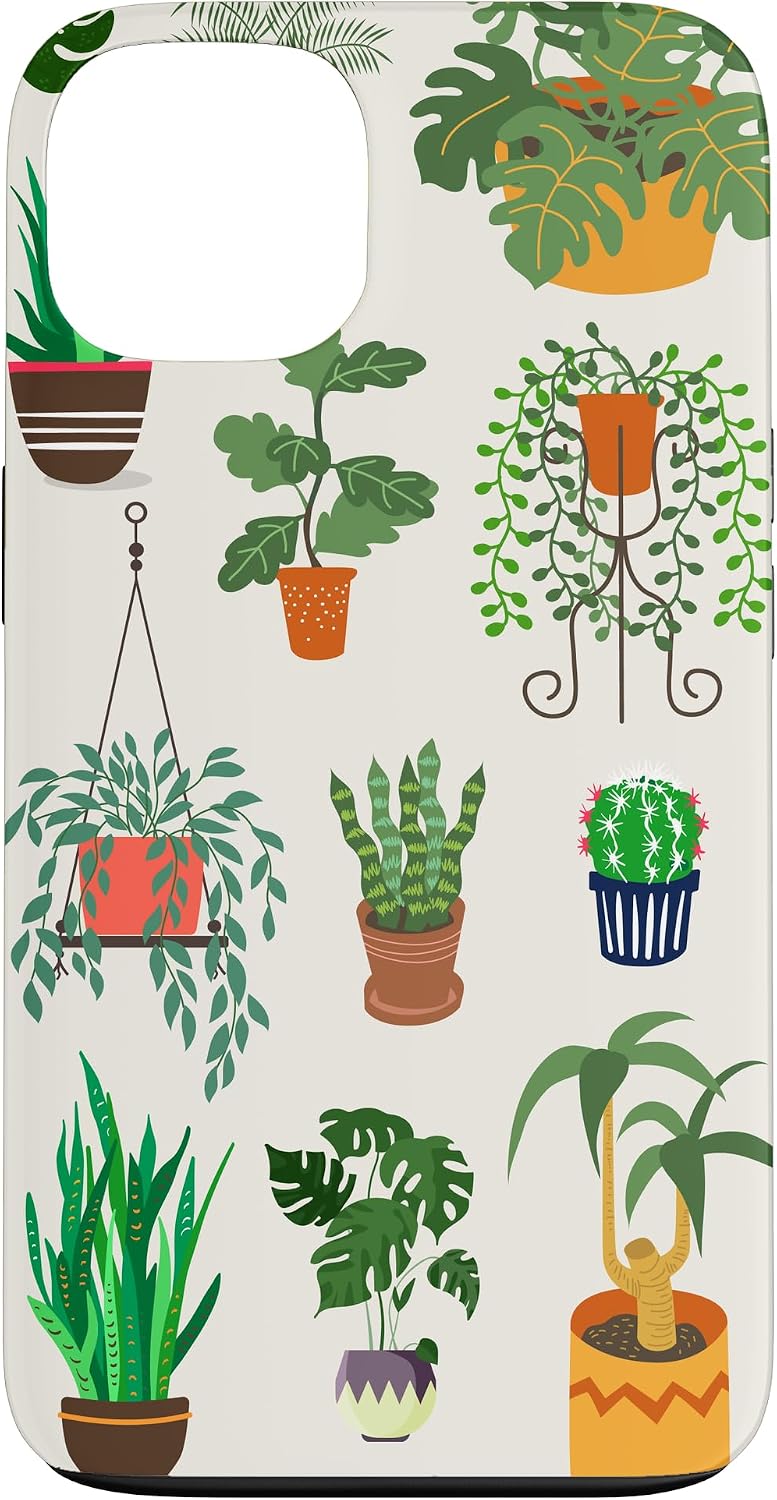 Indoor and Outdoor Plant Illustrations | Boho Nature Art Case for iPhone 14
