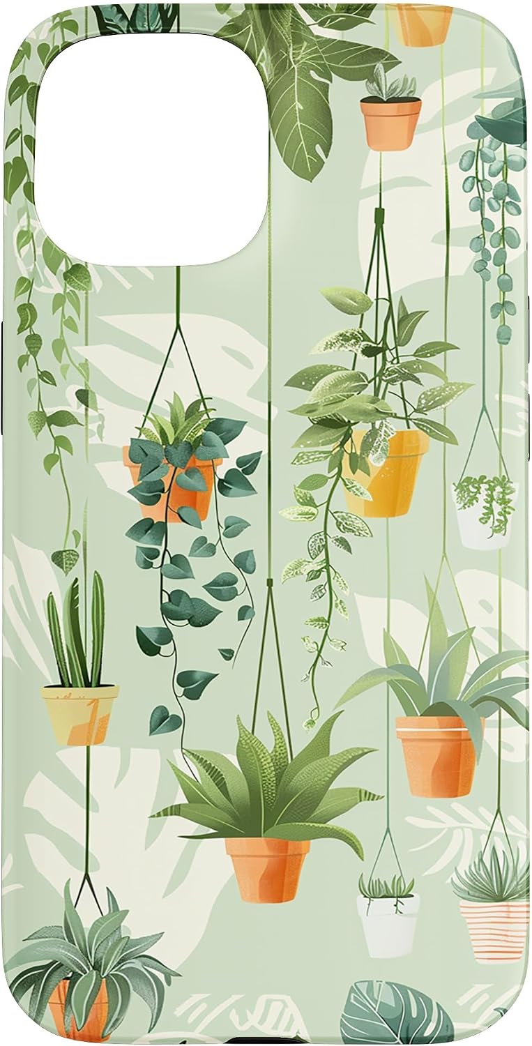 Potted Plants Botanical Gardening Case for iPhone 16