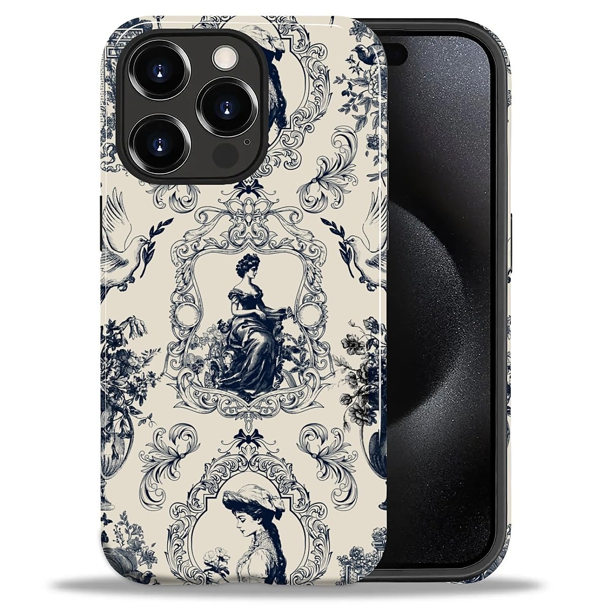 CARLOCA Case for iPhone 16 Pro,Vintage Cat Animal Pet Lover Collage Design Hybrid Dual Protection Soft TPU + Hard PC, Shockproof & Anti-Scratch Cover Men Women Stylish Protective Phone Case