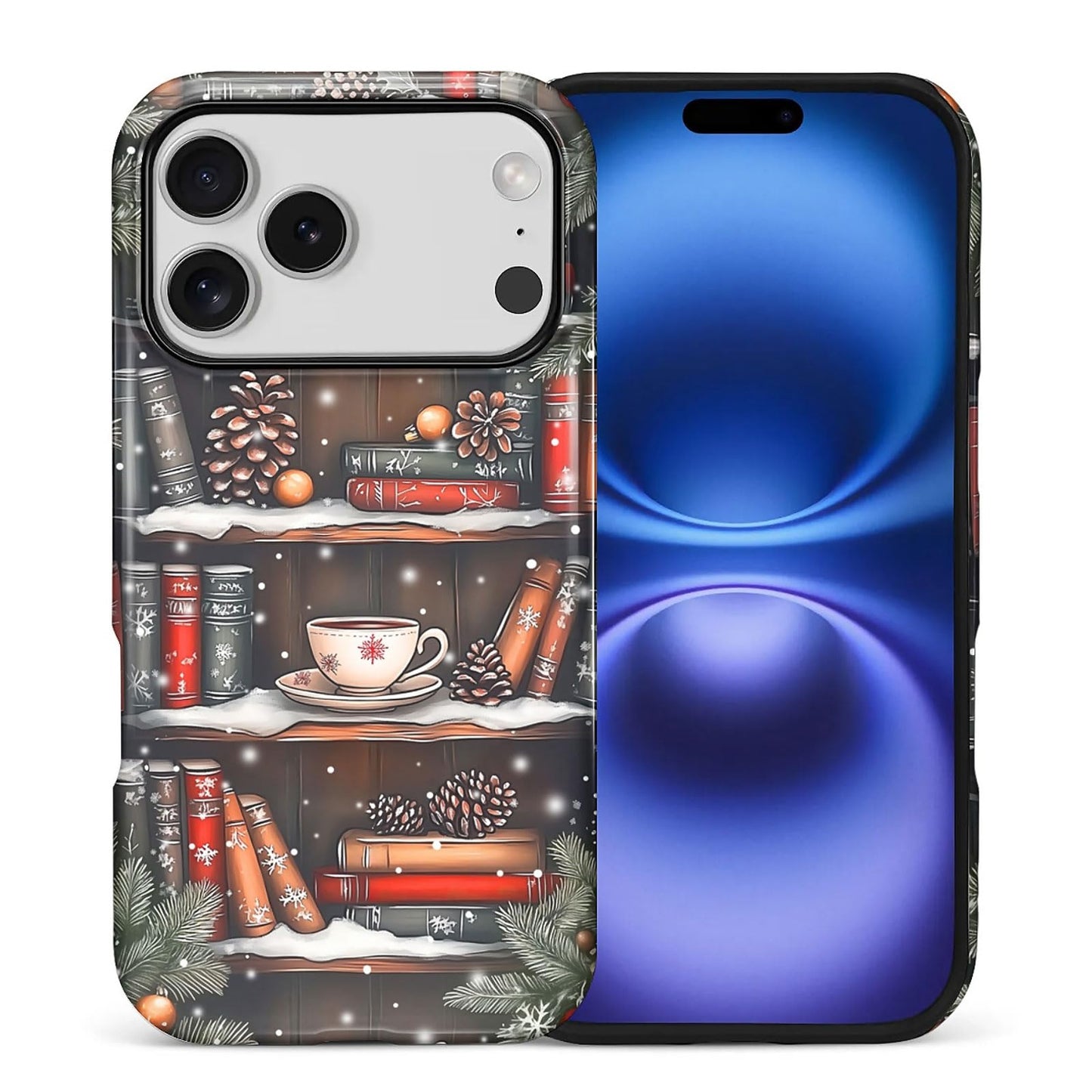 for iPhone 17 Pro Max Case,Hybrid 2-Layer Hard Shell + Silicone Protective Case -Resistant Shockproof- Ally's Dog's Cute College Summer Flower Collage