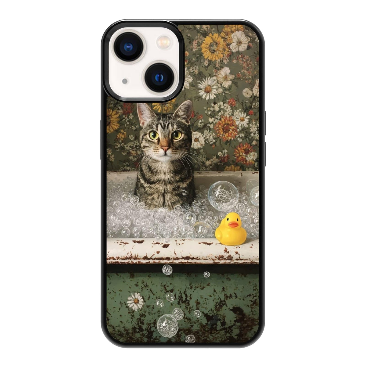 Nature Stained Glass Green Forest Tree Sunlight Phone Case, Shockproof Protective Cover for iPhone 11 12 13 14 15 16 17 Pro Max Plus Mini XR 7 8 SE