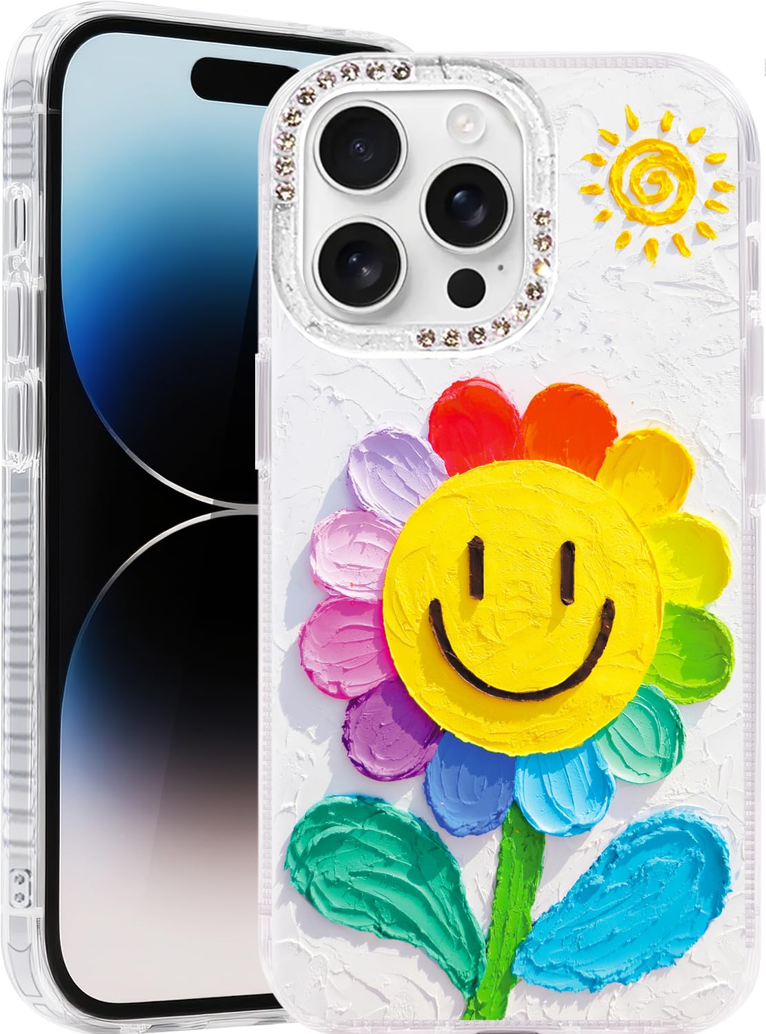 Compatible with iPhone 17 Case,with [Soft Slim][Camera Protection] Cute Fishing Cats Shiny Aesthetic Phone Cover Anti-Yellowing Shockproof Protective Cover for Women Girl